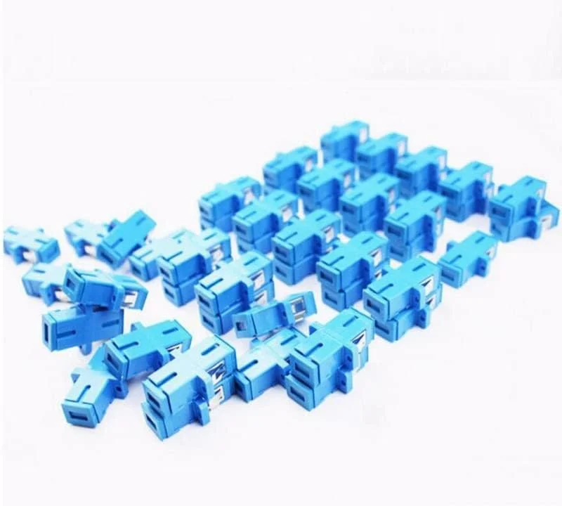 آداپتور فیبر نوری SC UPC تک حالته سیمپلکس HAIZHI، شامل 50 عدد کانکتور SC UPC، تضعیف کننده فیبر نوری SC، فلنج فیبر