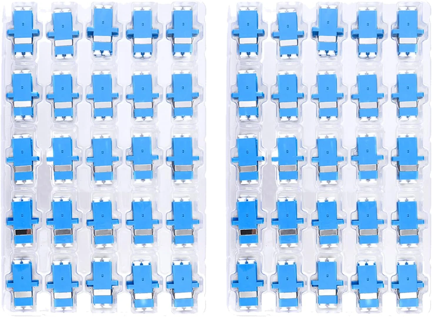 آداپتور کوپلر فیبر نوری LC به LC دوبلکس سینگل مود (SM) - 50 عدد