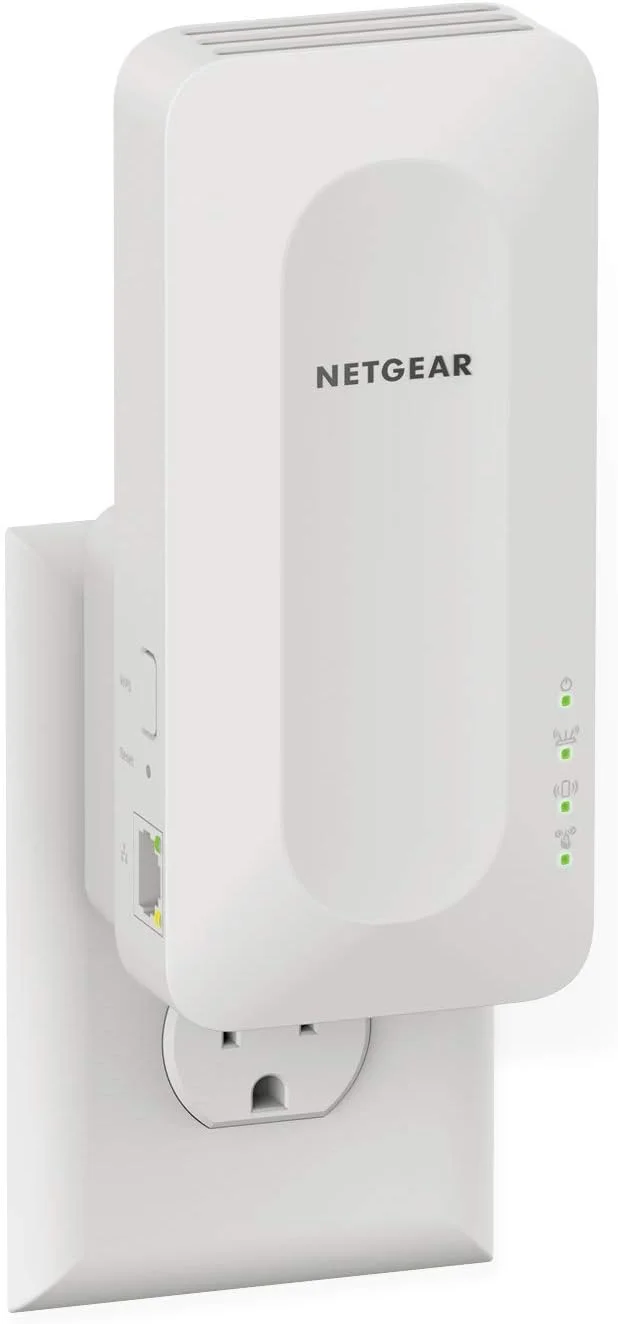 تقویت کننده مش وای فای 6 دو بانده NETGEAR EAX15-100NAR AX1800 - دوشاخه دیواری - بازسازی شده تایید شده