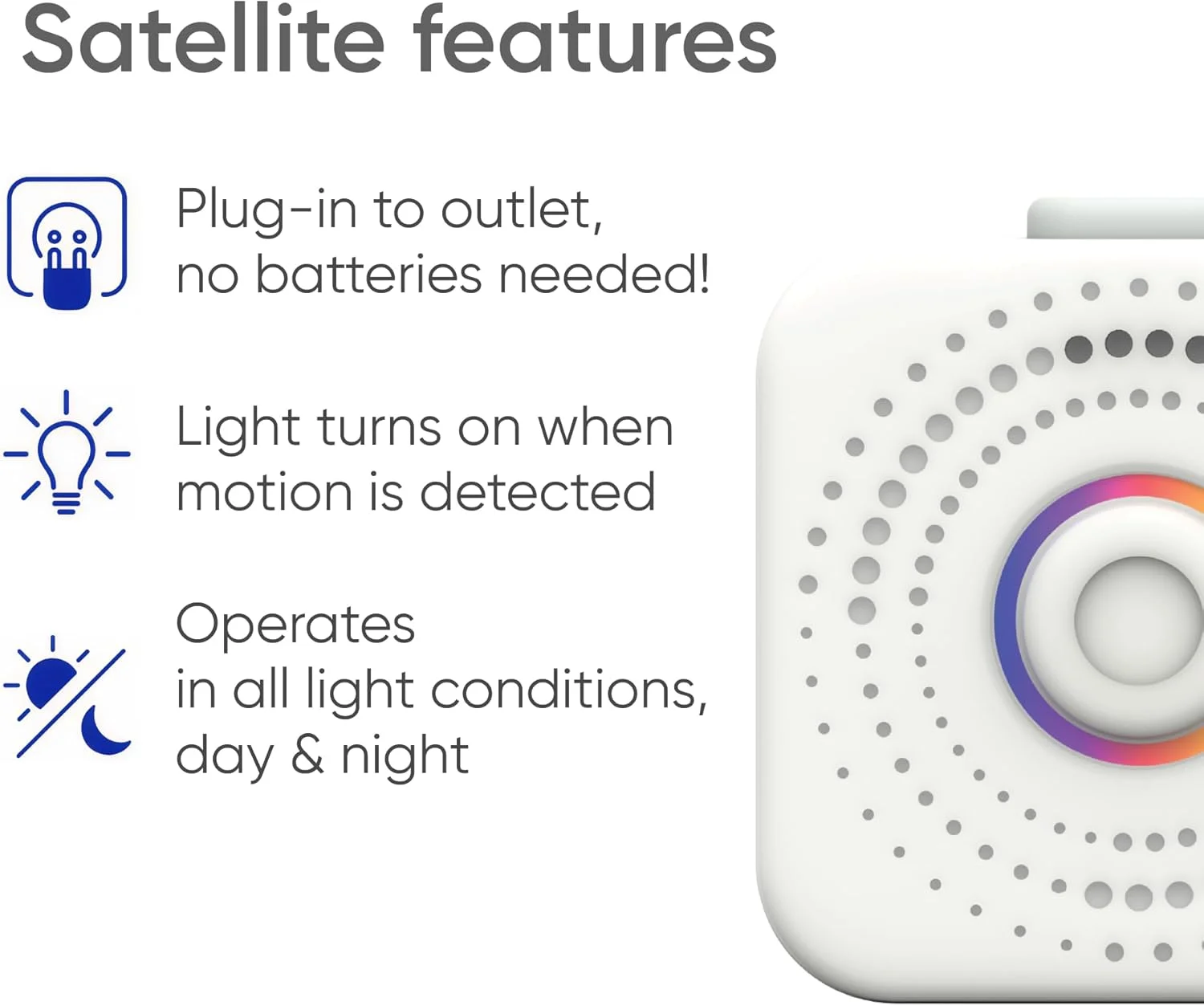 تقویت کننده محدوده ماهواره ای - از بین بردن نقاط کور و تقویت سیگنال - آشکارساز حرکت و نور - سازگار با سیستم مراقبت هوشمند Nomo - بسته 2 عددی
