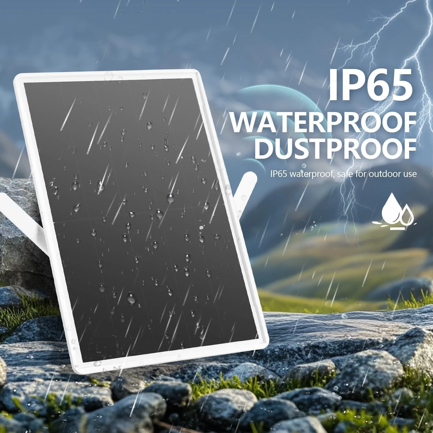 تکرار کننده وای فای خورشیدی فضای باز Orayafid، تقویت کننده برد وای فای ضد آب - تقویت کننده سیگنال اینترنت بی سیم 2.4 گیگاهرتز فضای باز با انرژی خورشیدی + باتری 20000 میلی آمپر ساعتی - بدون نقاط کور وای فای برای خانه