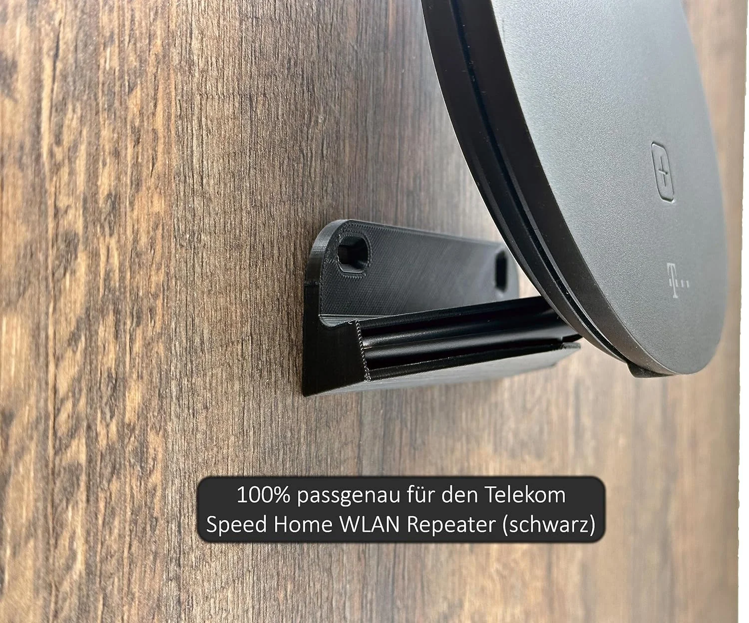 پایه دیواری برای تقویت کننده تلکام اسپید هوم WLAN مشکی به همراه لوازم نصب