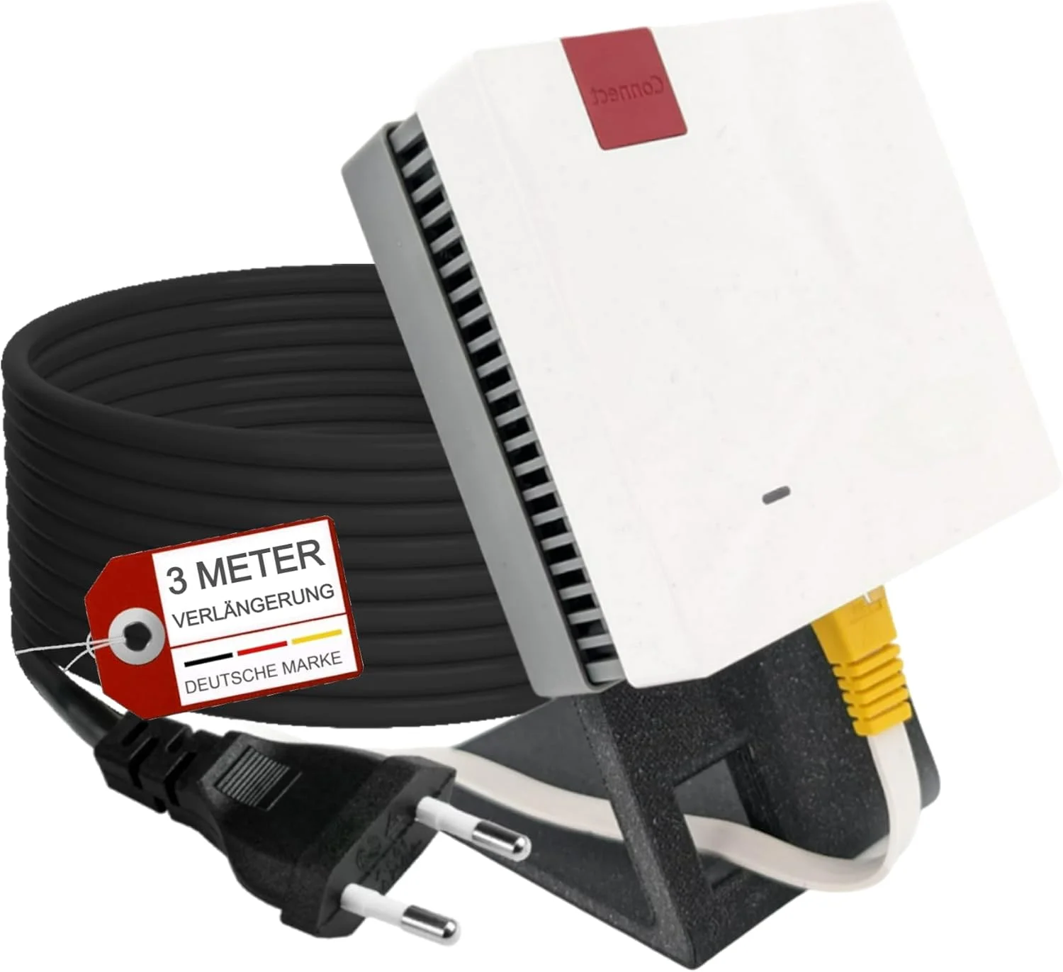 ترونیک XL کابل افزایش طول 3 متری + پایه نگهدارنده سازگار با تکرار کننده وای فای فریتز 600 1200 1750E 2400 AVM فریتز! پایه نگهدارنده 300 سانتی متری