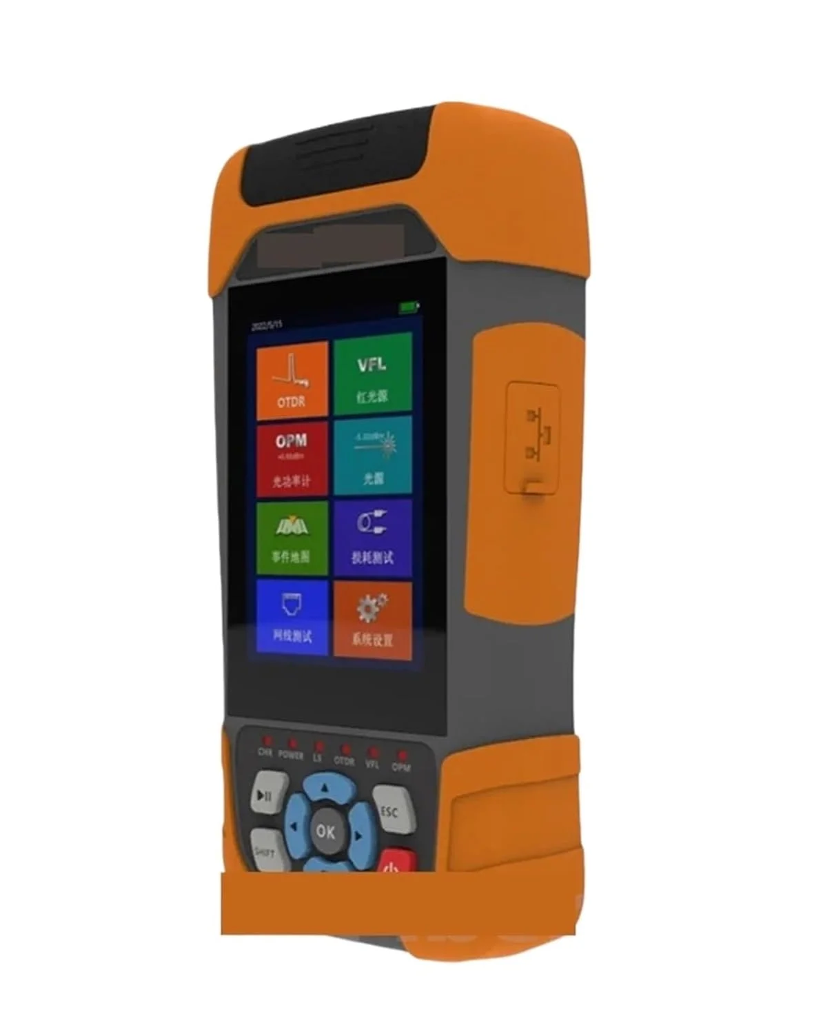 مینی OTDR دو طول موج 1310/1550 نانومتر 24/22dB فیبر نوری هوشمند OTDR، پشتیبانی از نقشه رویداد/تستر کابل RJ45 (1310 1550nm(UPC))