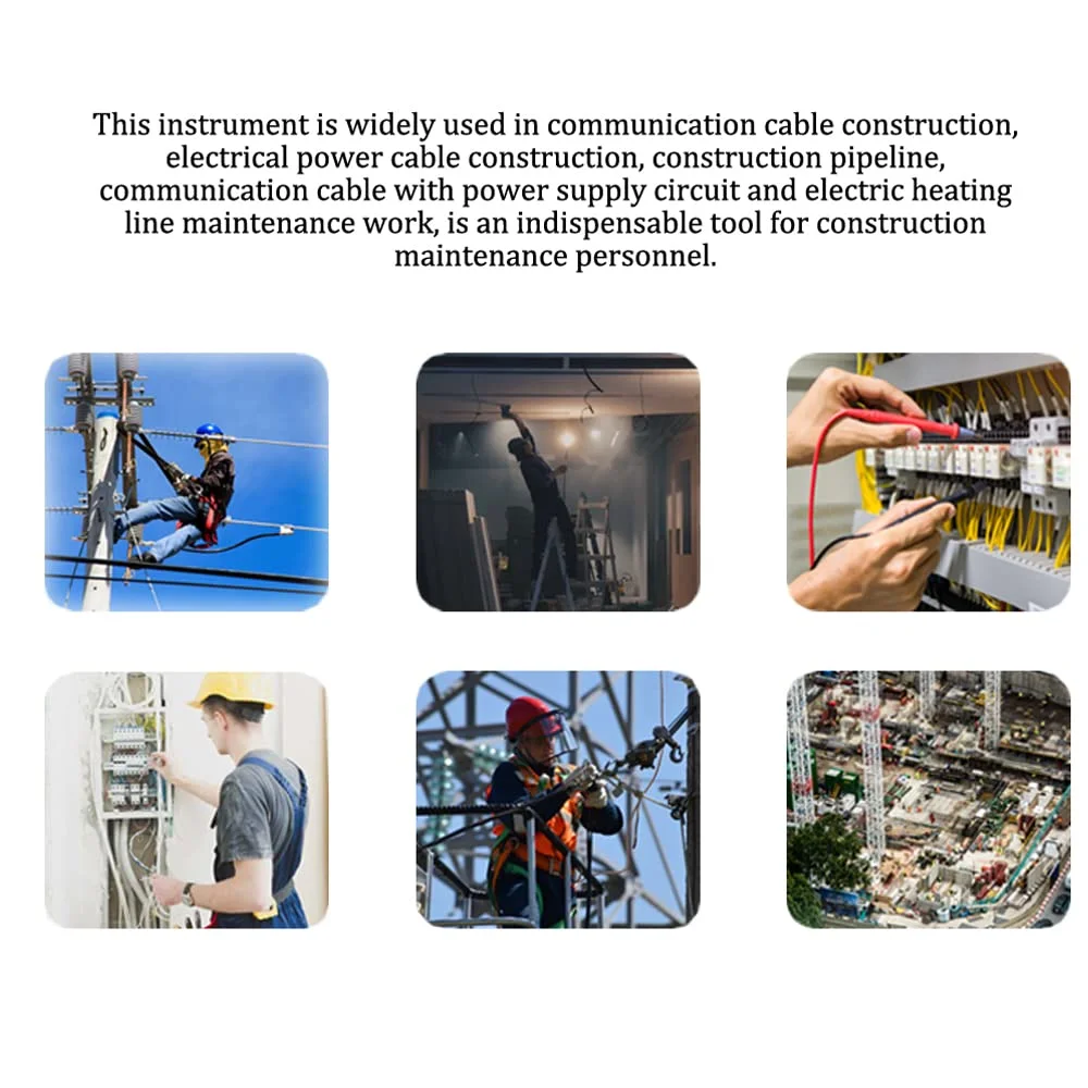 تستر کابل حرفه ای MY6818 AC/DC 12-400V، یابنده کابل، ردیاب اتصال کوتاه سیم