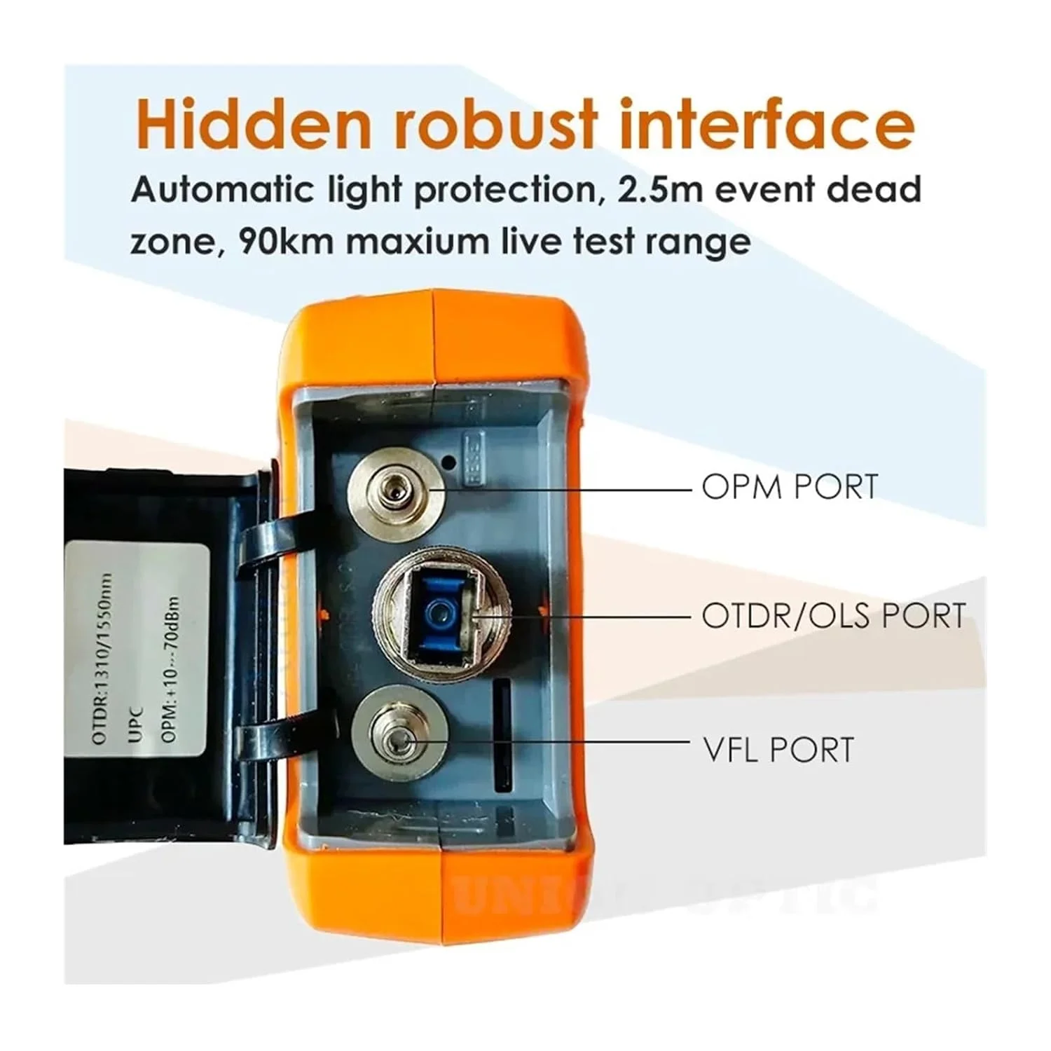 مینی OTDR دو طول موج 1310/1550 نانومتر 24/22dB فیبر نوری هوشمند OTDR، پشتیبانی از نقشه رویداد/تستر کابل RJ45 (1310 1550nm(UPC)) مینی OTDR دو طول موج 1310/1550 نانومتر 24/22dB فیبر نوری هوشمند OTDR، پشتیبانی از نقشه رویداد/تستر کابل RJ45 (1310 1550nm(UPC))