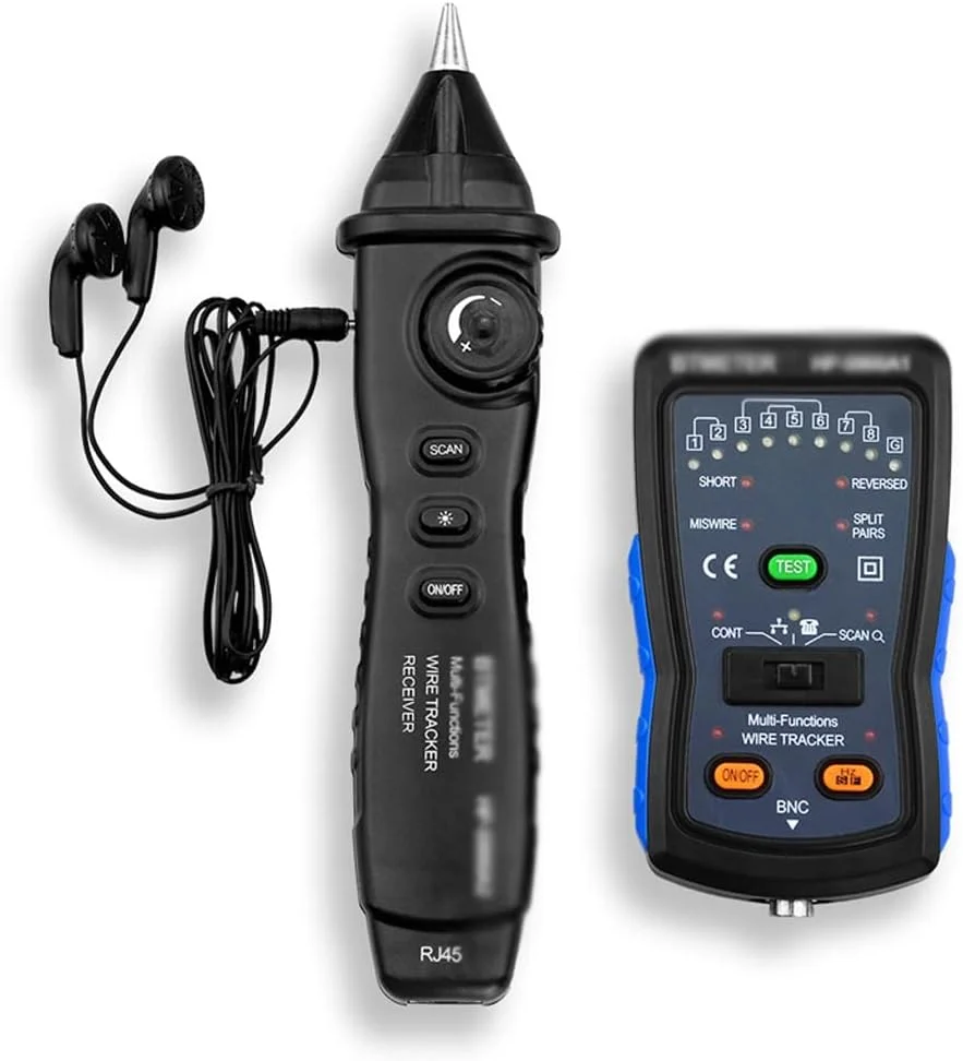 کیت ردیاب کابل ARAST، شامل ژنراتور صدا و پروب، ردیاب سیم، تستر کابل شبکه اترنت LAN، تستر تلفن LEOWE