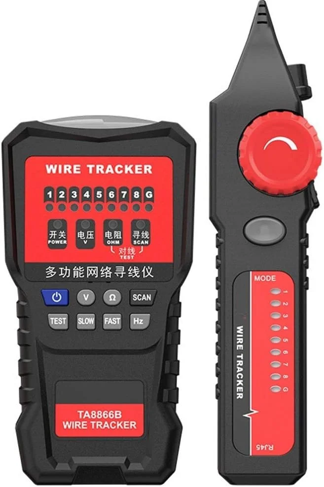 ARAST TA8866B RJ11 RJ45 8P 6P ردیاب سیم تلفن، تستر کابل شبکه، ردیاب خط LEOWE