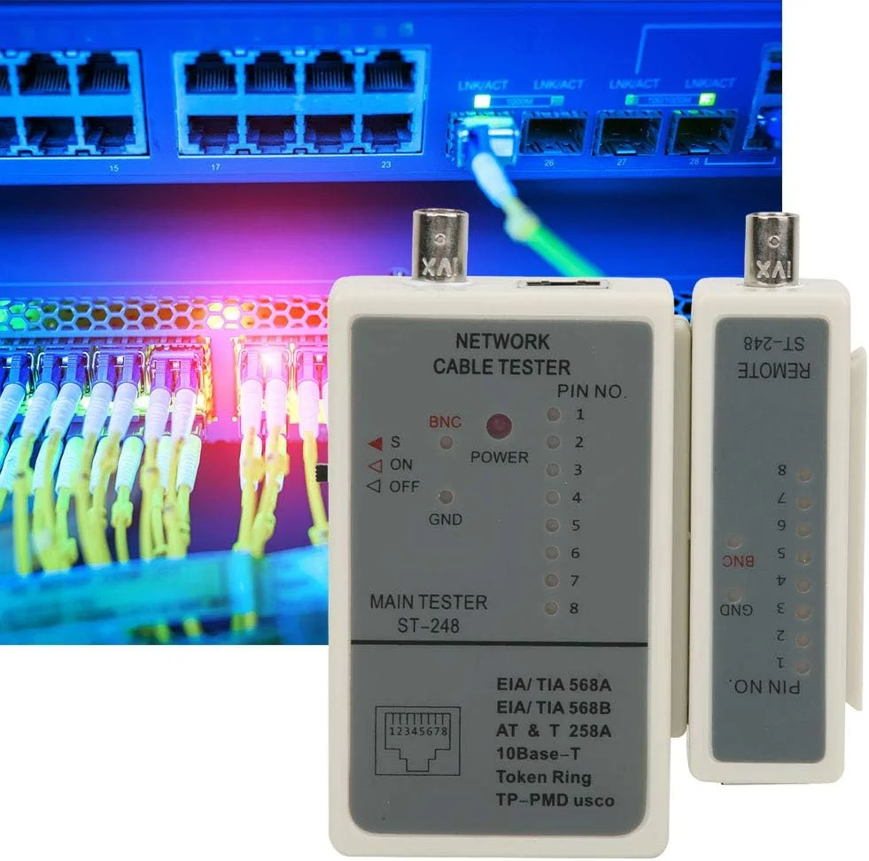 تستر کابل شبکه کواکسیال RJ45/RJ12/RJ11 LAN ابزار ردیاب خط سفید LEOWE