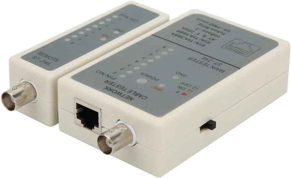 تستر کابل شبکه کواکسیال RJ45/RJ12/RJ11 LAN ابزار ردیاب خط سفید LEOWE تستر کابل شبکه کواکسیال RJ45/RJ12/RJ11 LAN ابزار ردیاب خط سفید LEOWE