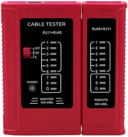 ابزار تست کابل شبکه ARAST WWYYWWYY RJ45 RJ11 LAN، تستر کابل اترنت چند منظوره LEOWE ابزار تست کابل شبکه ARAST WWYYWWYY RJ45 RJ11 LAN، تستر کابل اترنت چند منظوره LEOWE