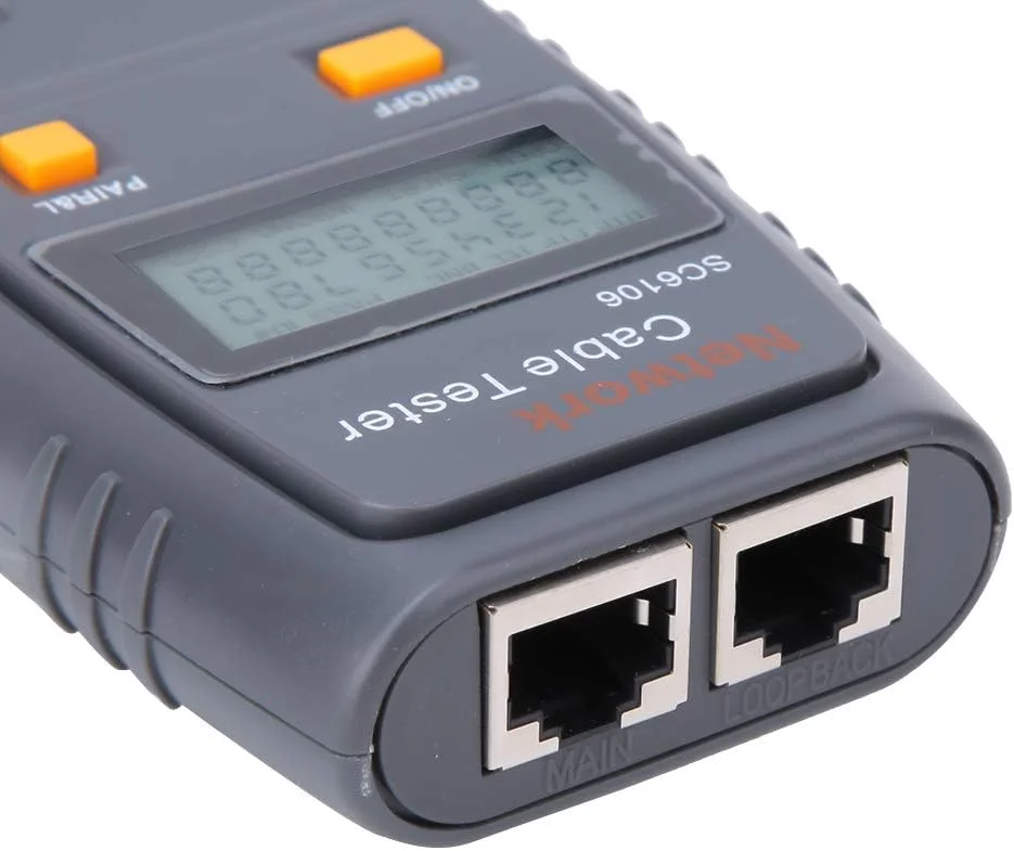 تستر کابل اتوماتیک - تستر شبکه RJ45/RJ11/BNC با صفحه نمایش LCD، اعلان صوتی و عمر باتری طولانی، برای تست پیوستگی، اتصال کوتاه و مدار باز تستر کابل اتوماتیک - تستر شبکه RJ45/RJ11/BNC با صفحه نمایش LCD، اعلان صوتی و عمر باتری طولانی، برای تست پیوستگی، اتصال کوتاه و مدار باز