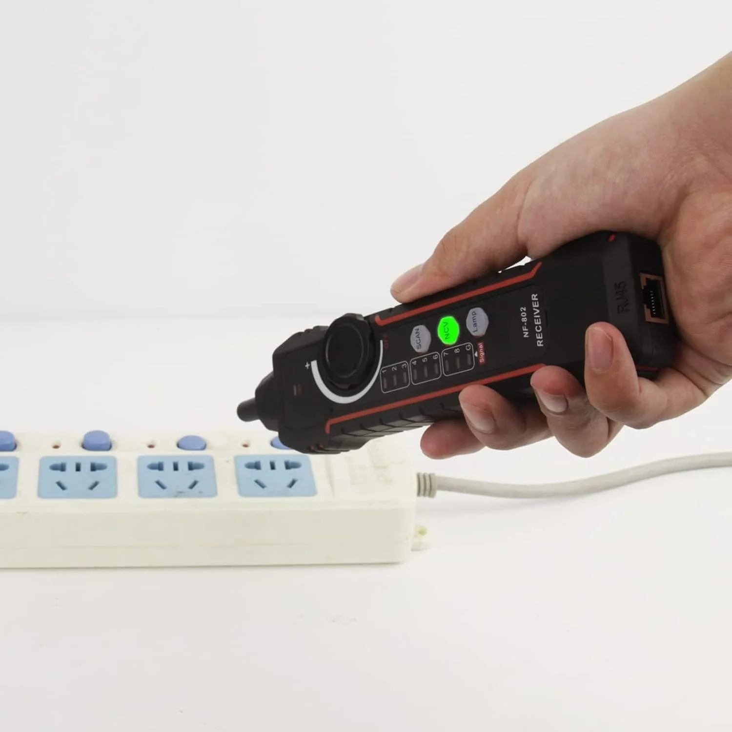 ردیاب خط آزونی، ردیاب سیم شبکه، تستر کابل شبکه RJ11 RJ45، ردیاب کابل اترنت چند منظوره ضد تداخل برای کابل شبکه، خط تلفن، سیم نول و سیم برق ردیاب خط آزونی، ردیاب سیم شبکه، تستر کابل شبکه RJ11 RJ45، ردیاب کابل اترنت چند منظوره ضد تداخل برای کابل شبکه، خط تلفن، سیم نول و سیم برق