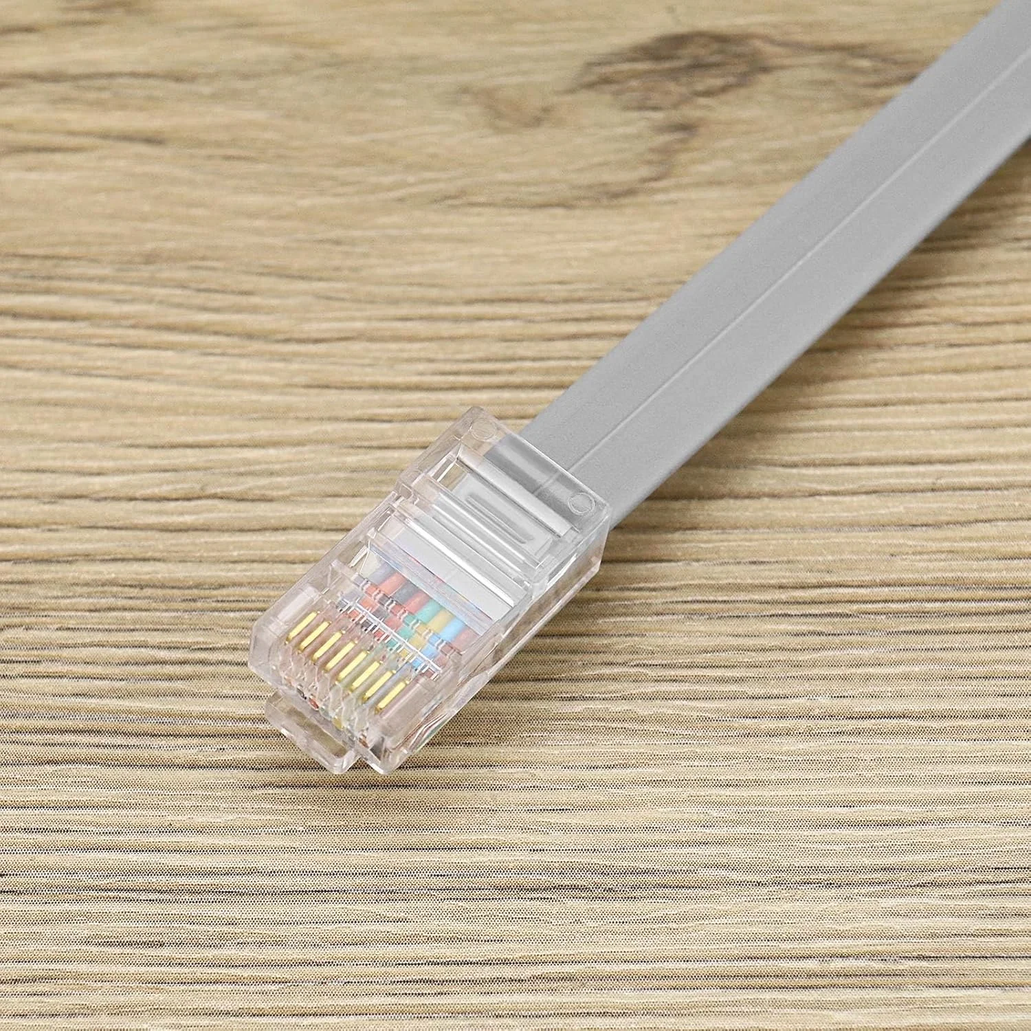 دو مجموعه کابل جایگزین برای تستر کابل شبکه LAN، کابل تست 16 سانتی متری خط تلفن با گیره های سوسماری کانکتور RJ11 RJ45