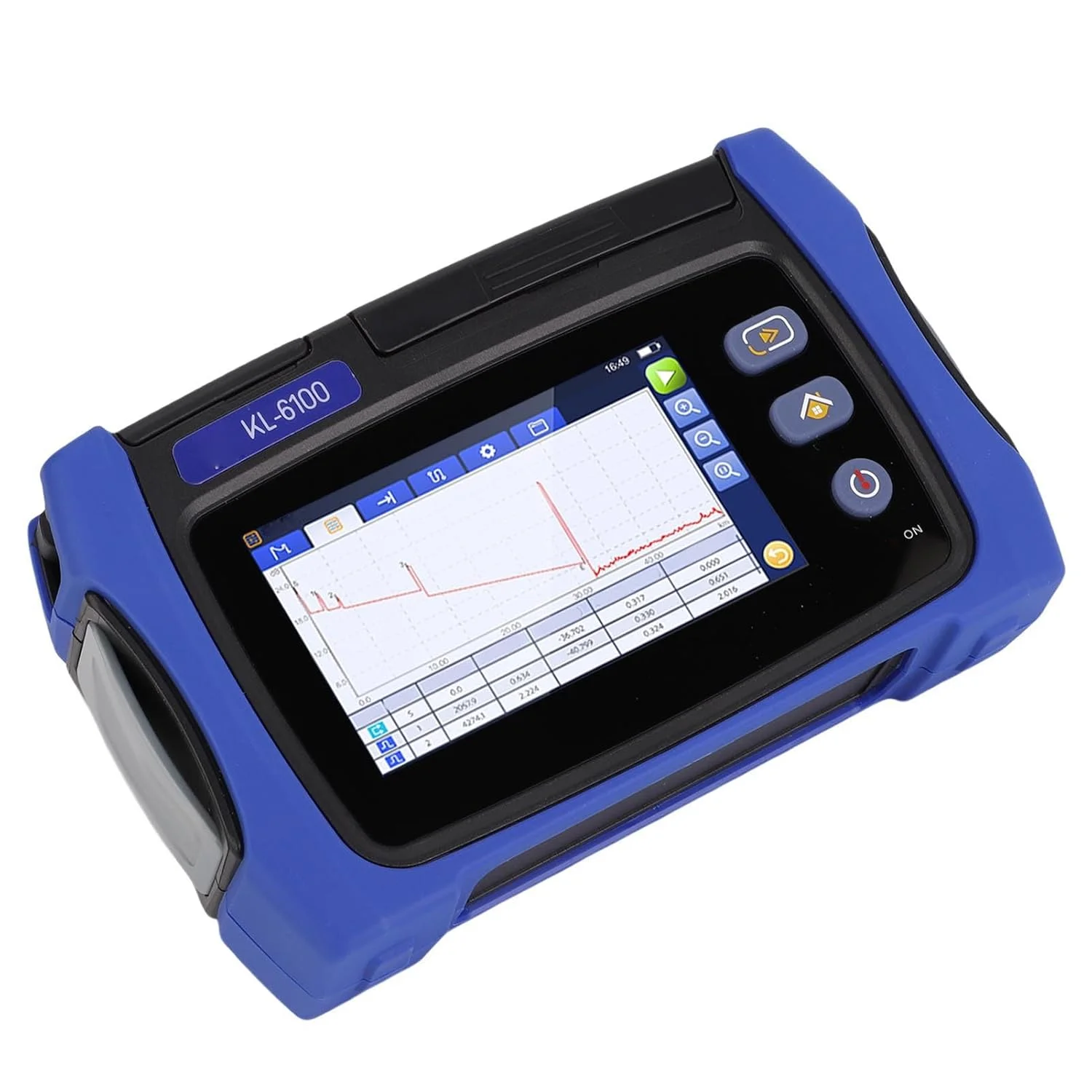 تستر فیبر نوری OTDR Bewinner، طول موج 1550 نانومتر با صفحه نمایش لمسی LCD 4.3 اینچی، محدوده دینامیکی 24dB، تستر فیبر با VFL OPM LS OLS RJ45 داخلی، عملکردهای ابزار شبکه کابل RJ45