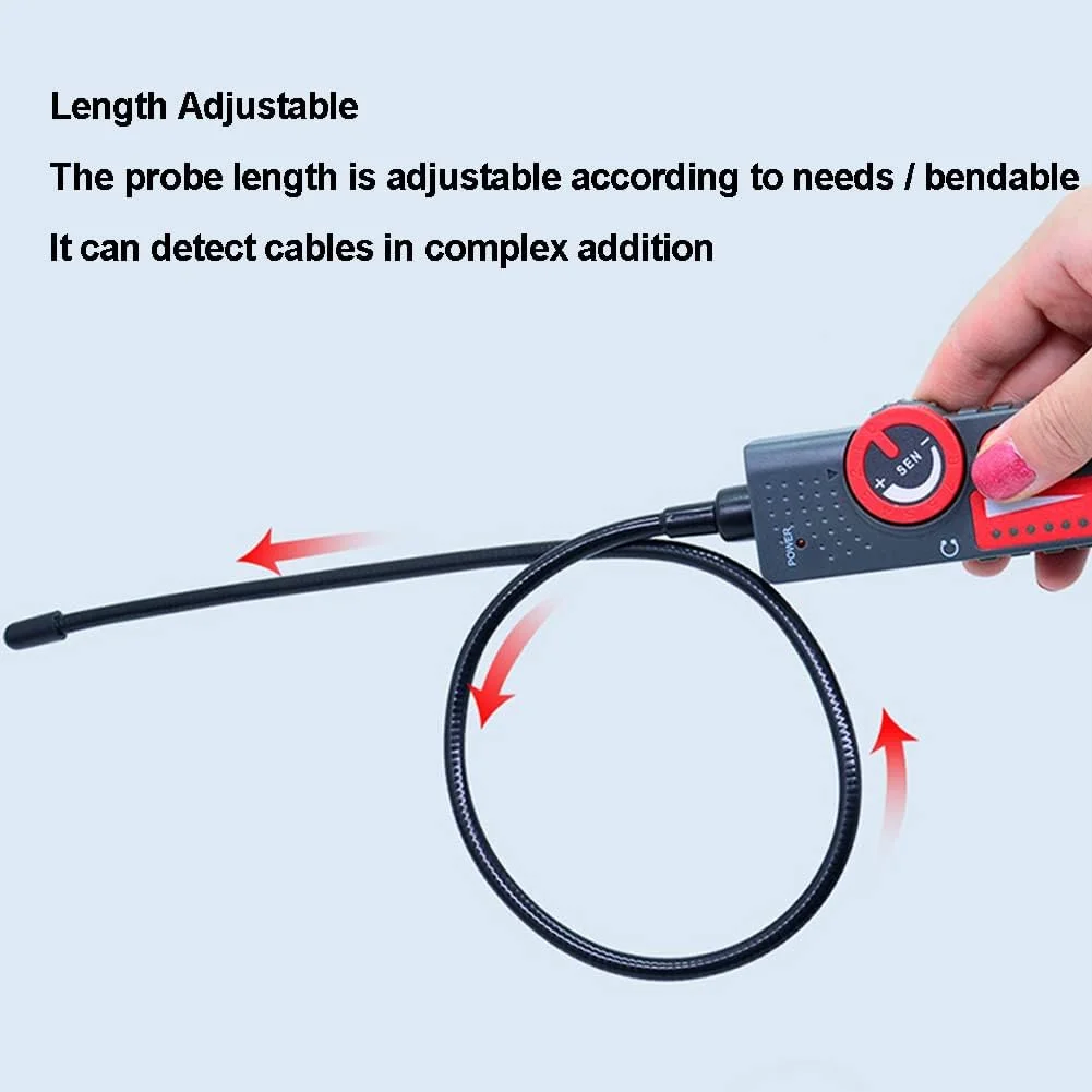 ردیاب کابل زیرزمینی BODOLF، تستر شبکه سیم، ردیاب سیم کابل ولتاژ بالا و پایین 220-380 ولت برای سیم و لوله پنهان در سقف یا دیوار ردیاب کابل زیرزمینی BODOLF، تستر شبکه سیم، ردیاب سیم کابل ولتاژ بالا و پایین 220-380 ولت برای سیم و لوله پنهان در سقف یا دیوار