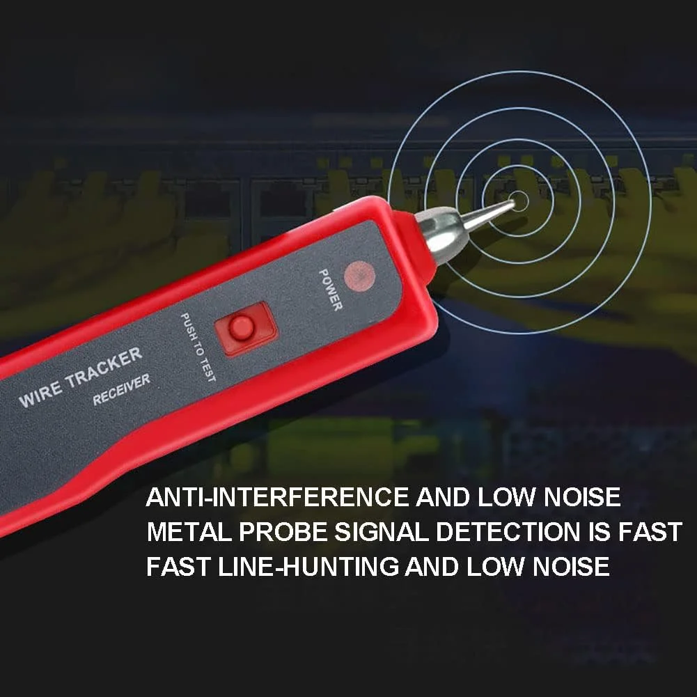 تستر کابل شبکه RJ45 RJ11، ردیاب کابل، یابنده خط، تستر سیم با گوشی و ابزار برای تست خط تلفن، مرتب سازی کابل، مرتب سازی نگهداری شبکه
