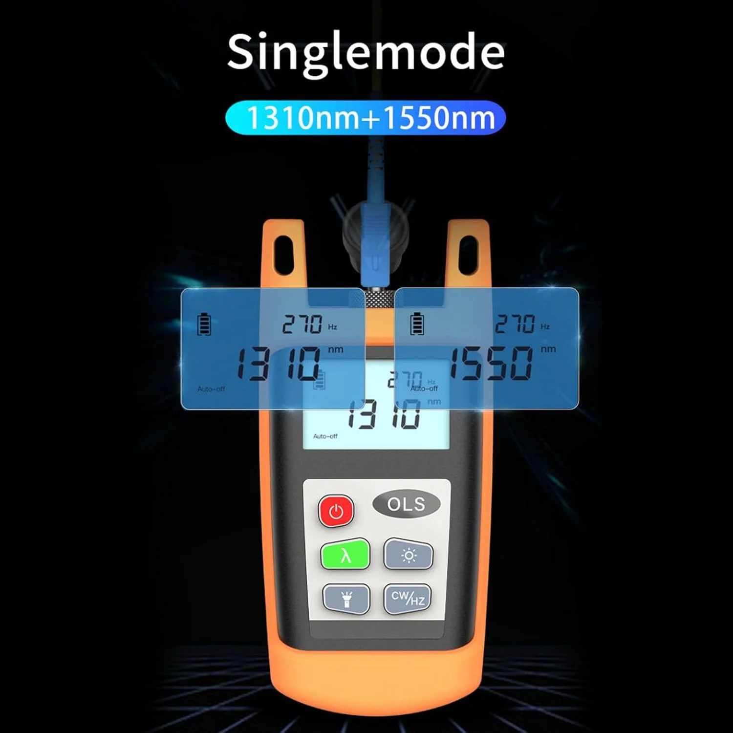 منبع نور نوری بریلوکسا، تستر سیگنال فیبر، طول موج دوگانه 850 نانومتر 1300 نانومتر با رابط 2.5 میلی متر، بررسی کننده کابل نوری برای نصب شبکه FTTX منبع نور نوری بریلوکسا، تستر سیگنال فیبر، طول موج دوگانه 850 نانومتر 1300 نانومتر با رابط 2.5 میلی متر، بررسی کننده کابل نوری برای نصب شبکه FTTX