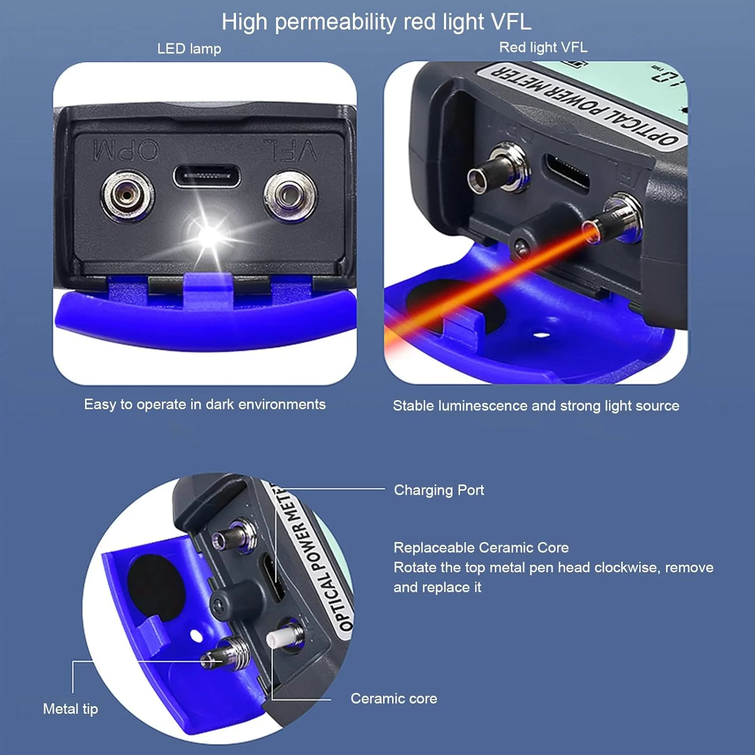 توان سنج فیبر نوری مینی 3 در 1 BROLEO، یابنده عیب بصری با نور LED 10 کیلومتری FC SC ST، تستر فیبر رابط شارژ USB تستر کابل فیبر نوری (AUA توان سنج فیبر نوری مینی 3 در 1 BROLEO، یابنده عیب بصری با نور LED 10 کیلومتری FC SC ST، تستر فیبر رابط شارژ USB تستر کابل فیبر نوری (AUA