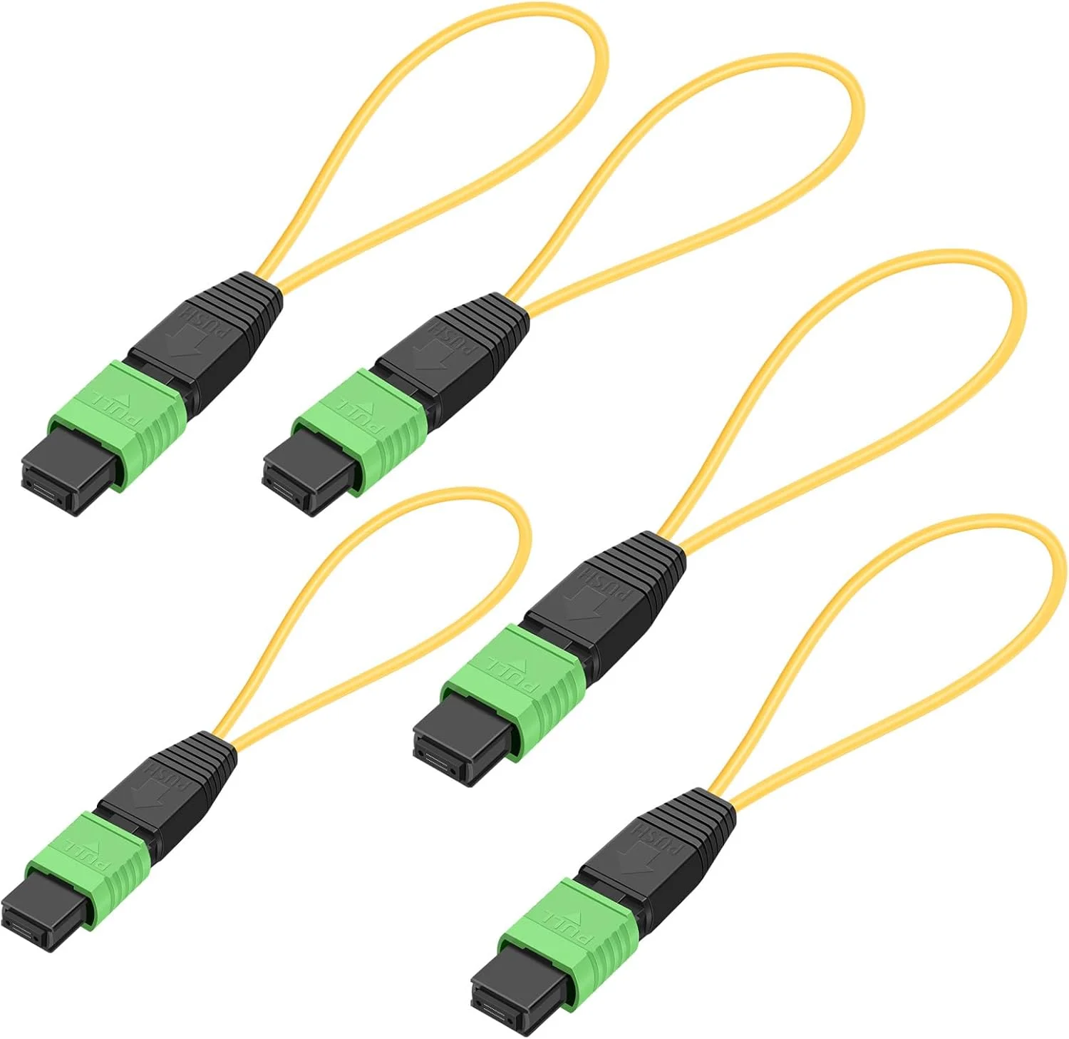 کابل تست لوپ‌بک فیبر نوری MPO/APC Buacoz، تک حالته - G657A1 MPO/12 هسته ماده، آداپتور پلاگین لوپ‌بک فیبر نوری، برای کاربردهای تست