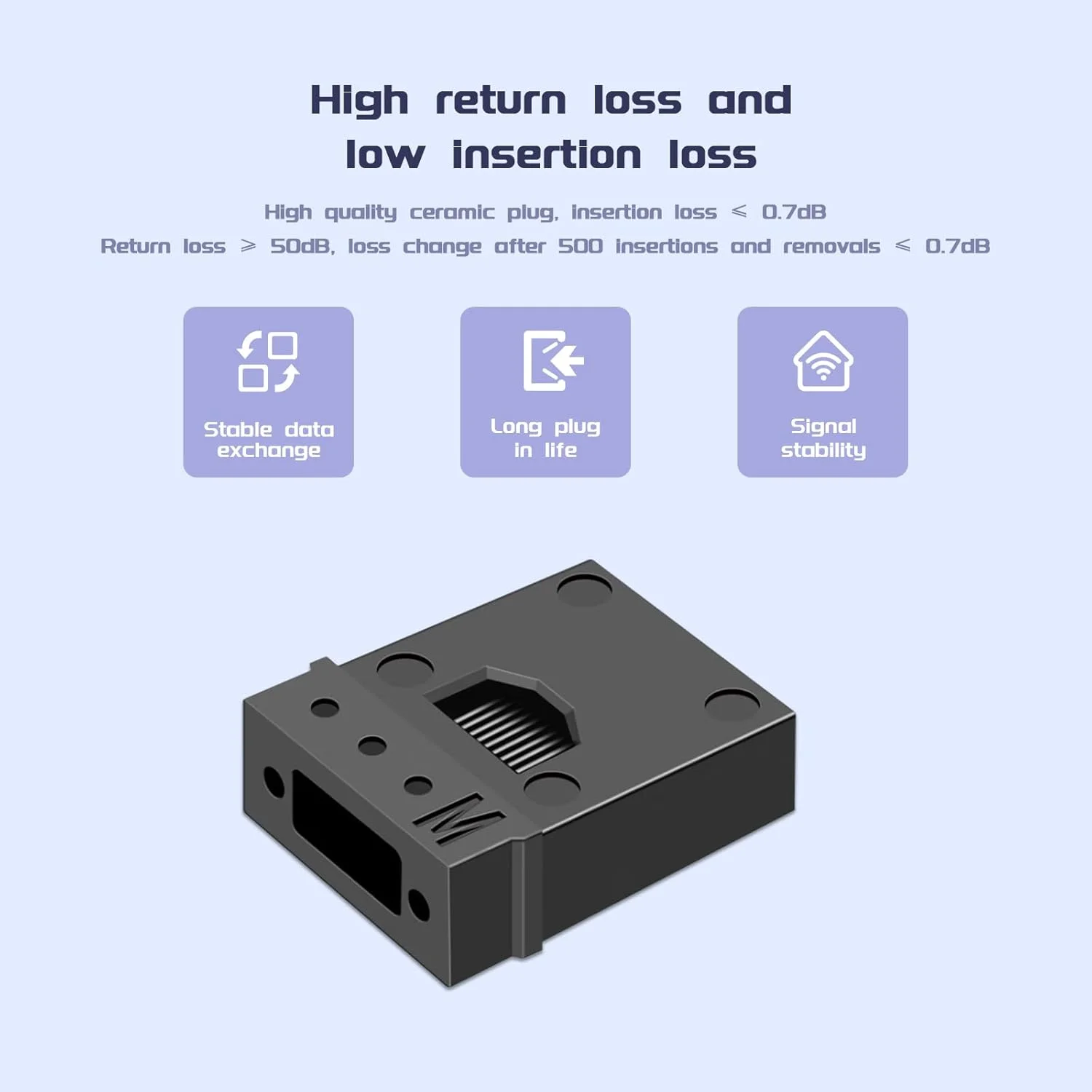کابل تست لوپ‌بک فیبر نوری MPO/APC Buacoz، تک حالته - G657A1 MPO/12 هسته ماده، آداپتور پلاگین لوپ‌بک فیبر نوری، برای کاربردهای تست