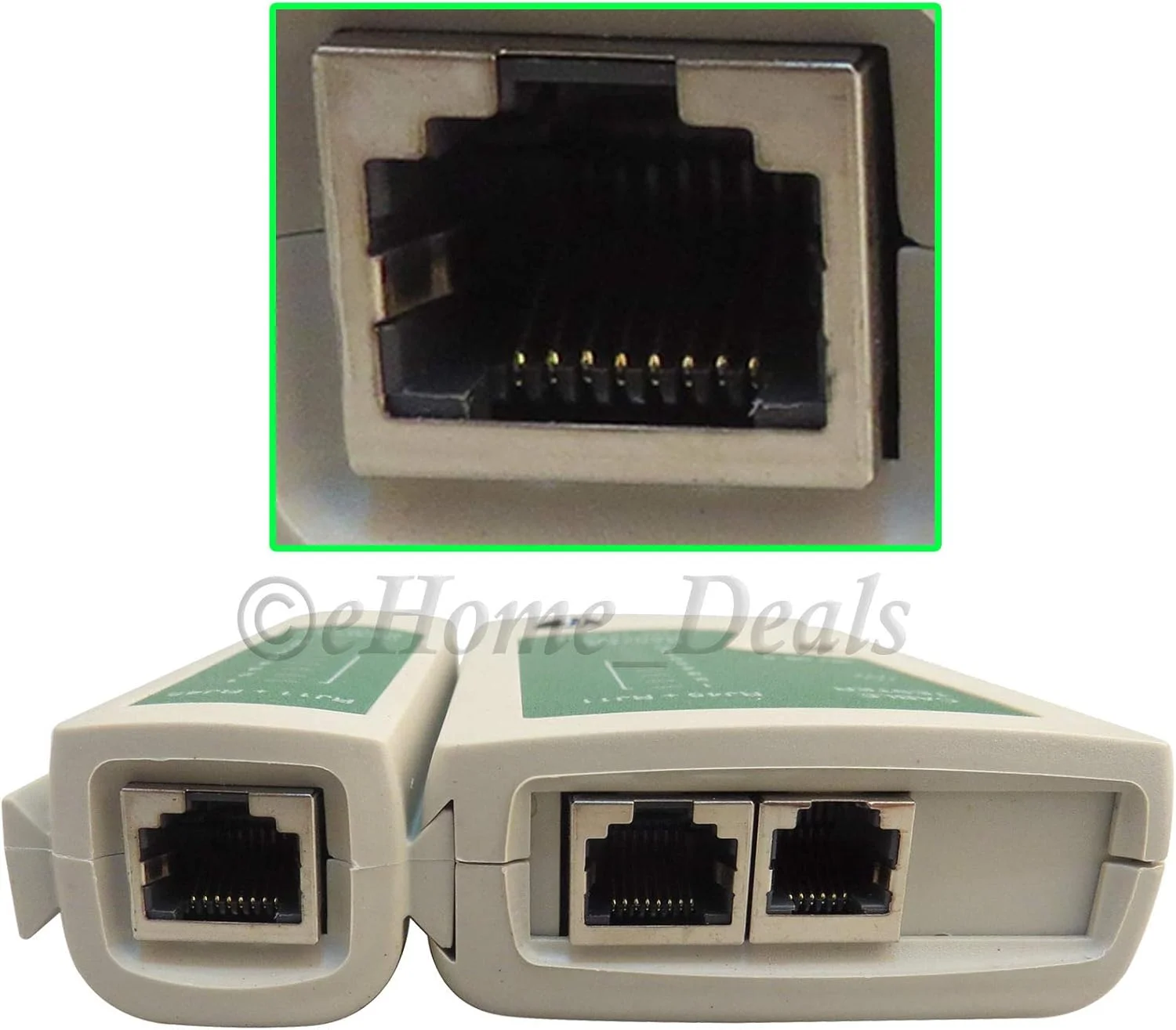 ابزار تست کابل شبکه اترنت RJ45 CAT5e CAT6e RJ11 RJ12