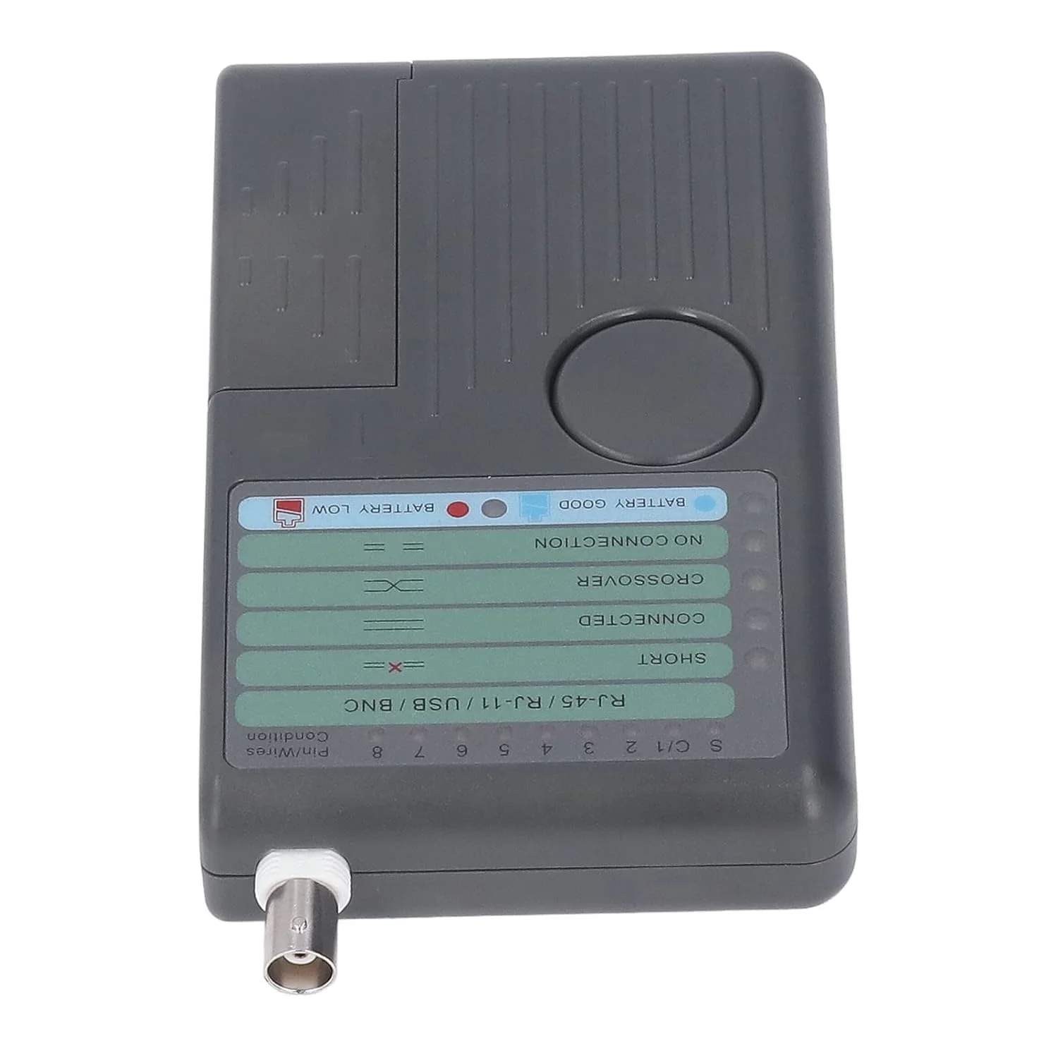 ردیاب پیوستگی سیگنال کابل HAIRA، تستر شبکه دستی با نشانگر LED، چند منظوره با راندمان بالا و اندازه جمع و جور با کانکتور برای سیم RJ45 RJ11 USB BNC