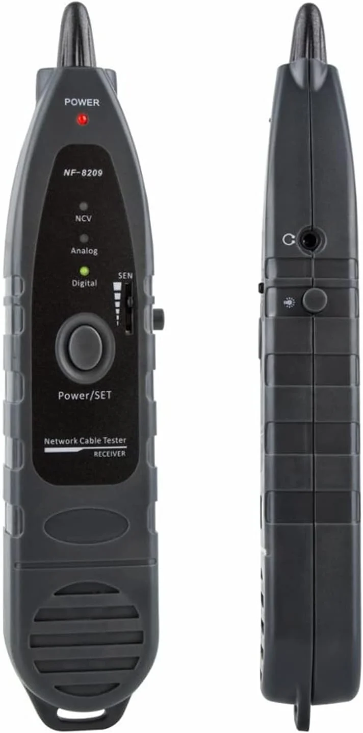 فیبر کلیور NF-8209 تستر کابل اینترنت با صفحه نمایش LCD، اندازه گیری طول کابل RJ45، ردیاب کابل UTP، تستر چند منظوره ابزار شبکه (رنگ: NF-8209) فیبر کلیور NF-8209 تستر کابل اینترنت با صفحه نمایش LCD، اندازه گیری طول کابل RJ45، ردیاب کابل UTP، تستر چند منظوره ابزار شبکه (رنگ: NF-8209)