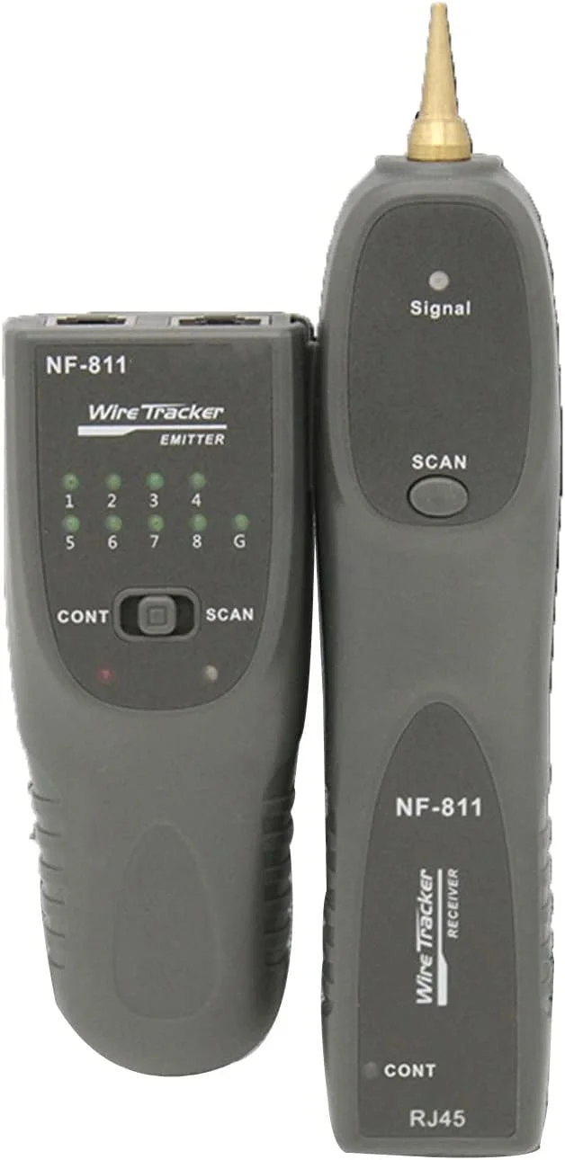 تستر کابل شبکه فیبر CROKAI، ردیاب خط تلفن، تونر، تستر کابل شبکه اترنت LAN، ابزار تست پیوستگی خط NF-811 RJ45 RJ11