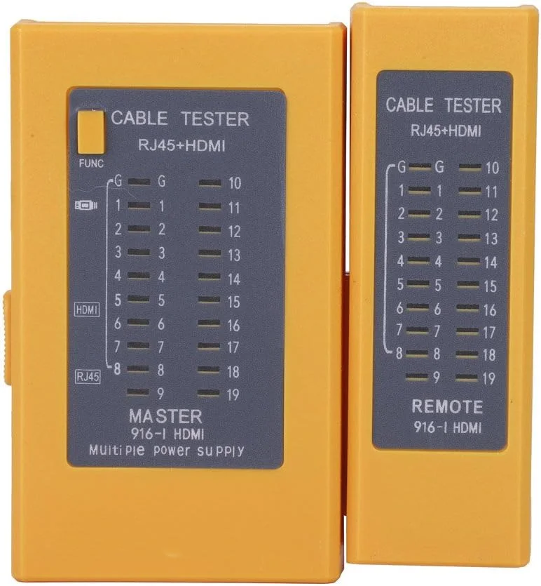 تستر کابل 2 در 1، تستر کابل دیجیتال با کیفیت بالا HDMI، تستر کابل شبکه RJ45، ردیاب کابل LAN و تداوم کابل HDMI و RJ45