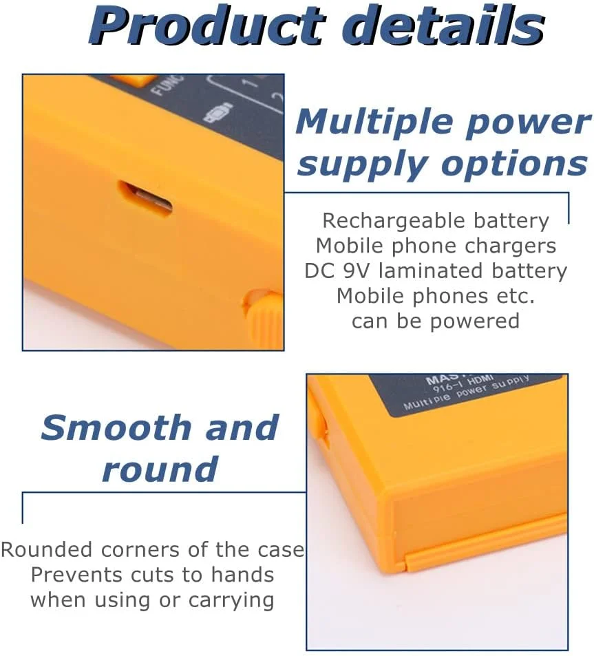 تستر کابل 2 در 1، تستر کابل دیجیتال با کیفیت بالا HDMI، تستر کابل شبکه RJ45، ردیاب کابل LAN و تداوم کابل HDMI و RJ45