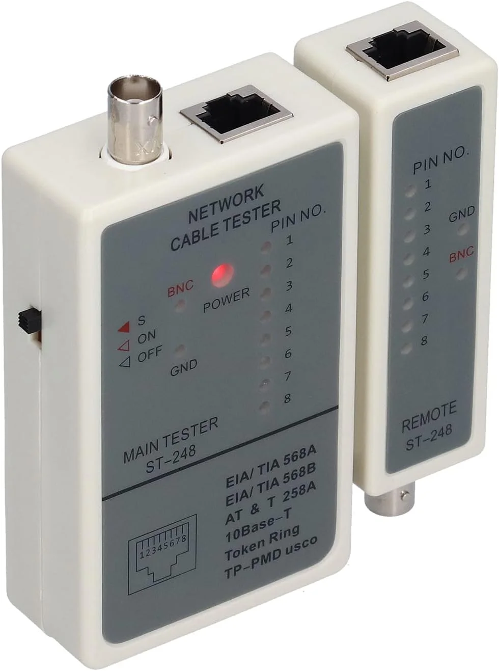 تستر کابل قابل حمل و حساس Depisuta با بدنه ABS برای RJ45 RJ12 RJ11