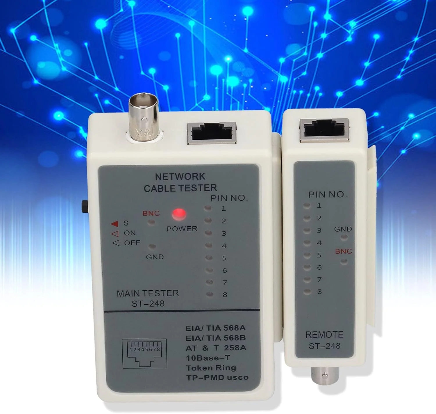 تستر کابل قابل حمل و حساس Depisuta با بدنه ABS برای RJ45 RJ12 RJ11