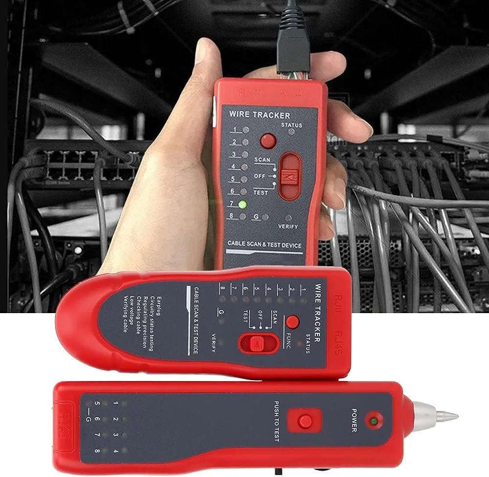 ردیاب سیم، تستر کابل شبکه RJ11 RJ45، ردیاب خط چند منظوره، تستر خط تلفن