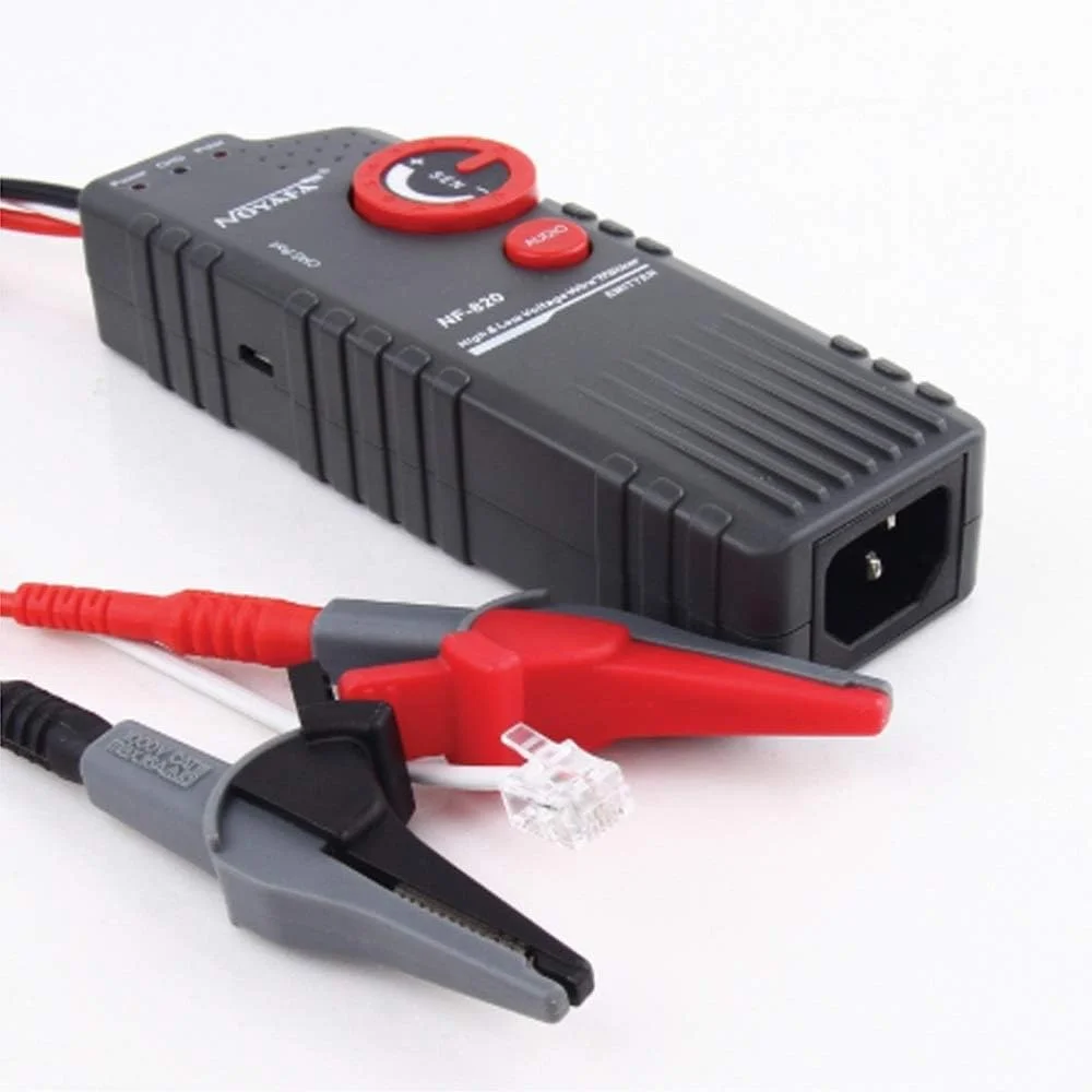 تستر دیجیتال برای تست الکتریکی کابل های RJ45 RJ11 BNC، تستر کابل ولتاژ بالا و پایین، یابنده کابل زیرزمینی، ردیاب سیم ضد تداخل NF820 Zeenyi