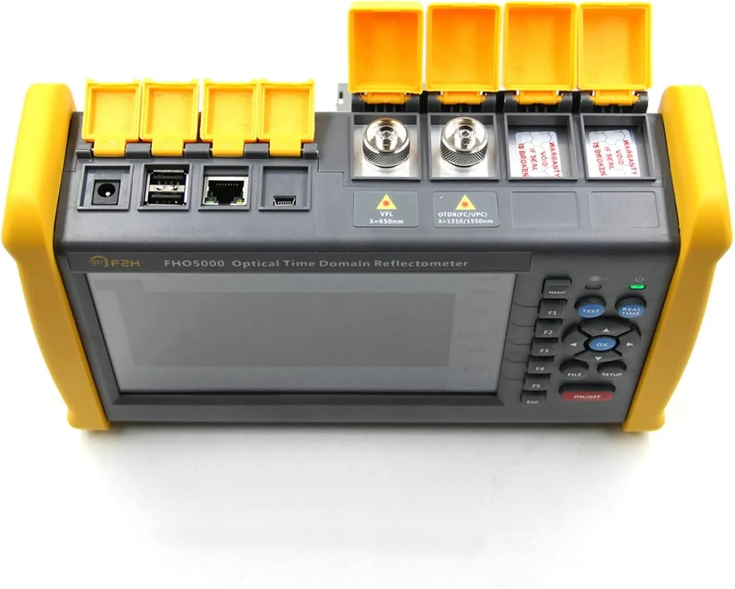 تستر فیبر نوری، تشخیص نقطه شکست فیبر نوری، یابنده مانع، بازتاب سنج حوزه زمان نوری، تستر طول کابل نوری FHO5000