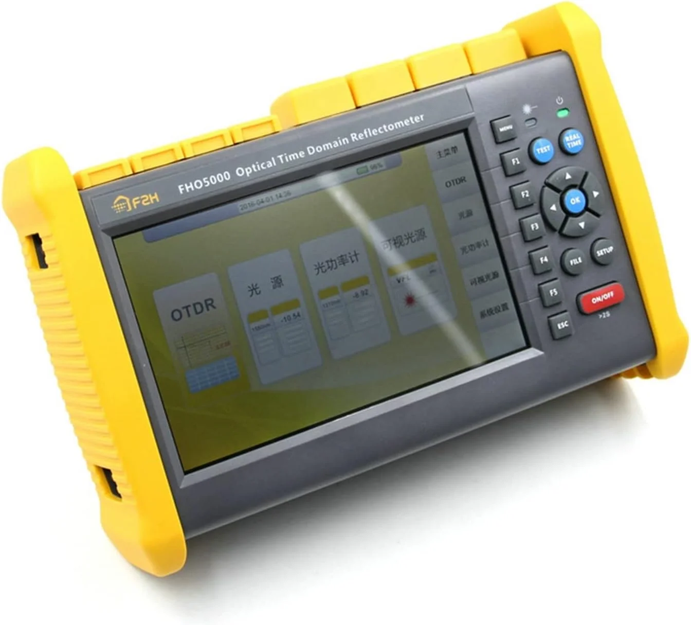 تستر فیبر نوری، تشخیص نقطه شکست فیبر نوری، یابنده مانع، بازتاب سنج حوزه زمان نوری، تستر طول کابل نوری FHO5000
