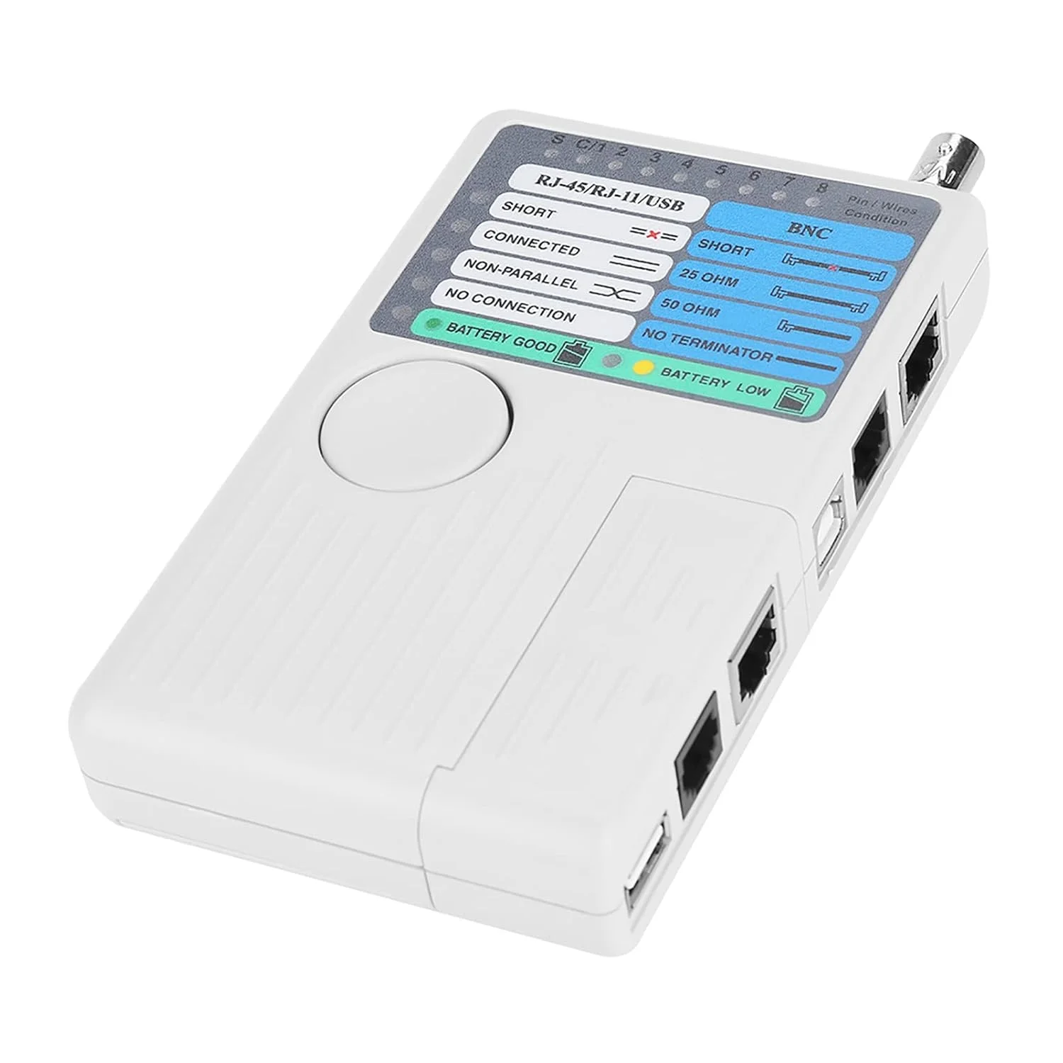 تستر کابل قابل حمل 4 در 1 - تست کابل های UTP STP و یافتن آسان عیوب - مناسب برای تکنسین های IT