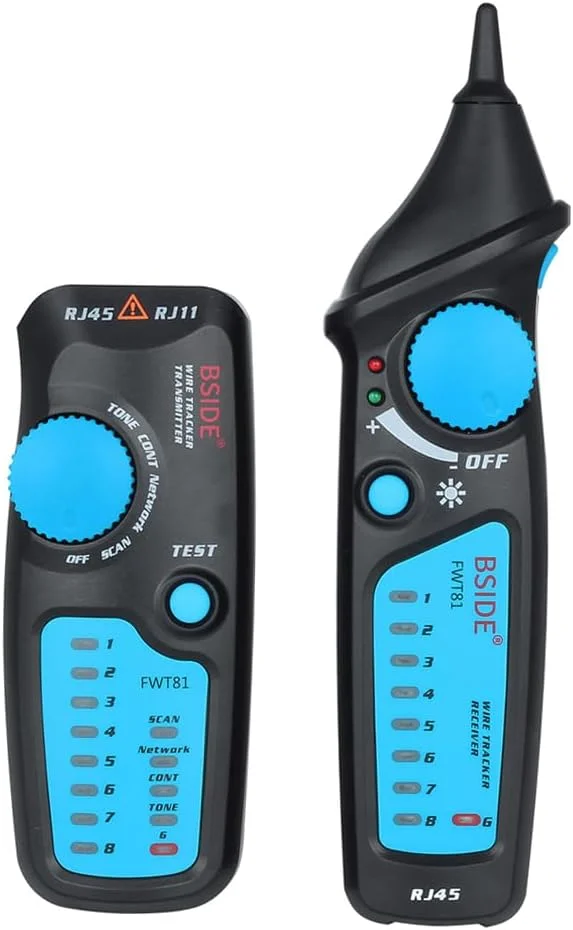 تستر کابل شبکه چند منظوره LCD مدل Eacam، ردیاب سیم RJ11 RJ45