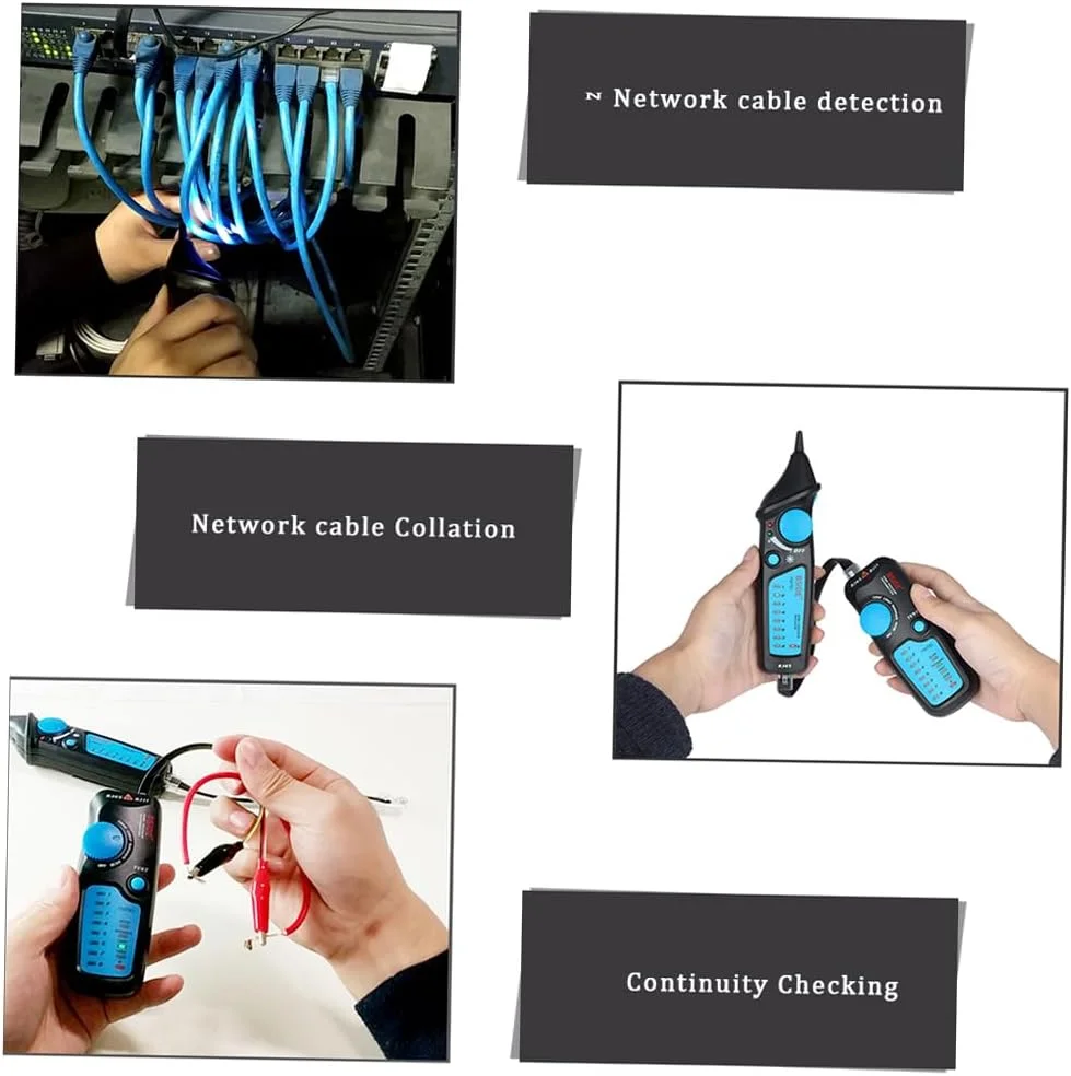 تستر کابل شبکه چند منظوره LCD مدل Eacam، ردیاب سیم RJ11 RJ45