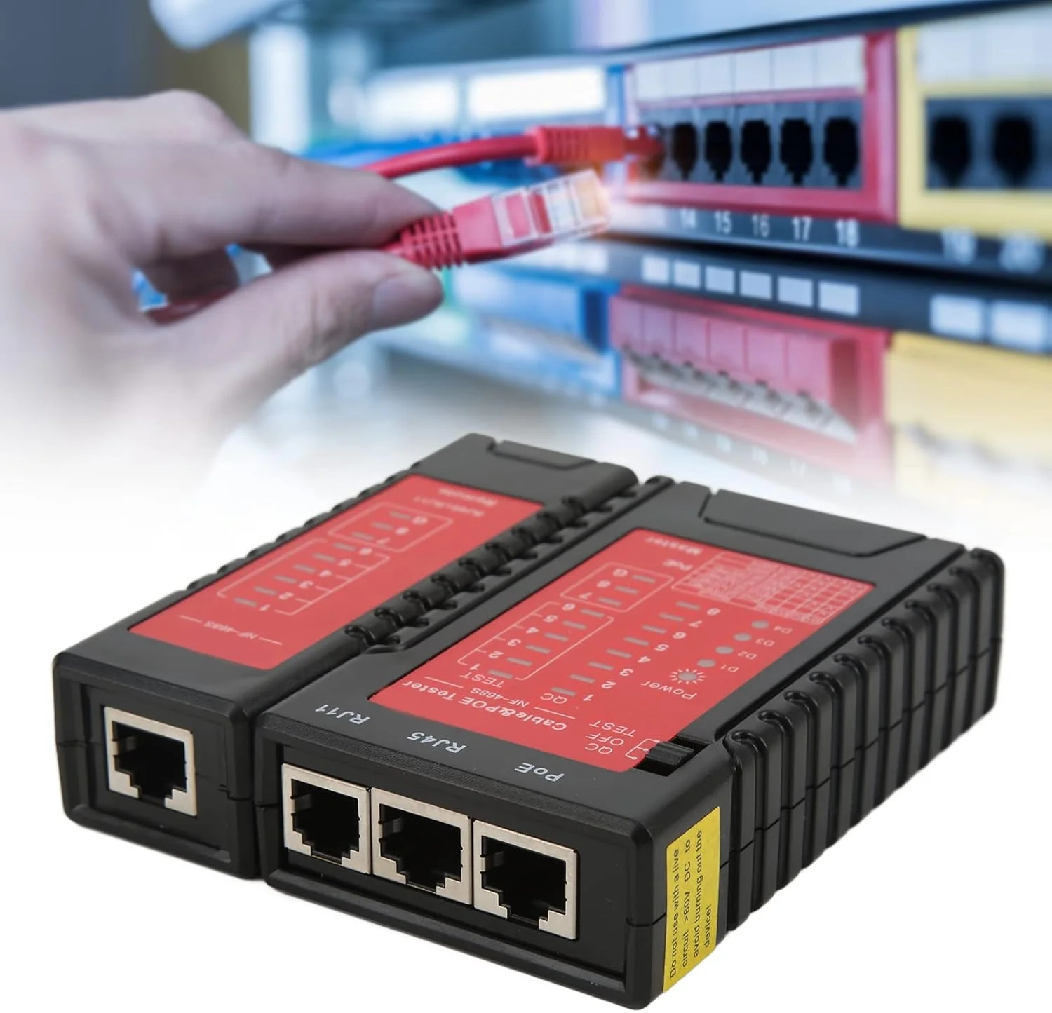 ابزار تست کابل شبکه Eujgoov، ردیاب قطع اتصال تلفن، ابزار تست سیم اترنت، تستر چند منظوره عیوب کابل