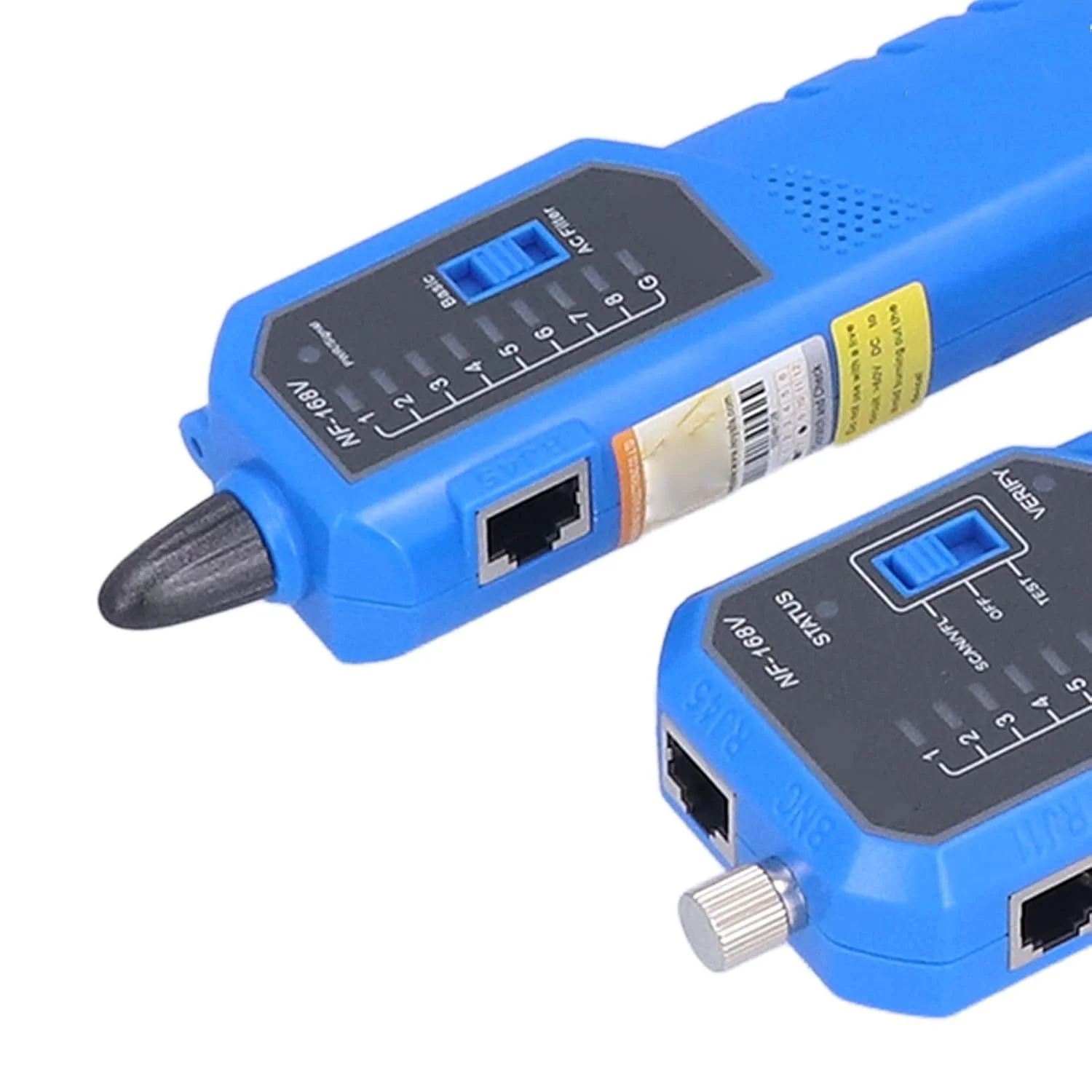 تستر کابل و ردیاب سیم فایفیسی مدل NF-168V با نور قرمز 650 نانومتری، ضد تداخل، POE، اترنت، CAT5، CAT6 برای تشخیص خط