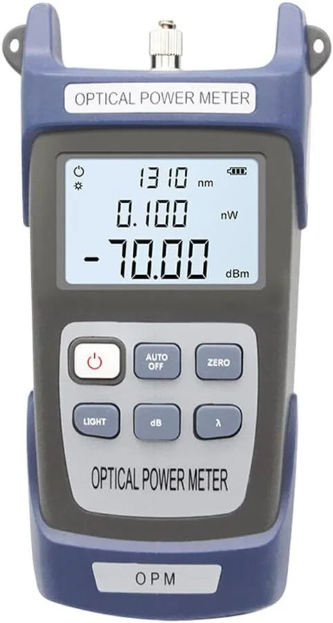 دستگاه تست فیبر نوری، سنجشگر توان نوری دستی Fawoonu Gray AUA-80A، تستر کابل فیبر نوری