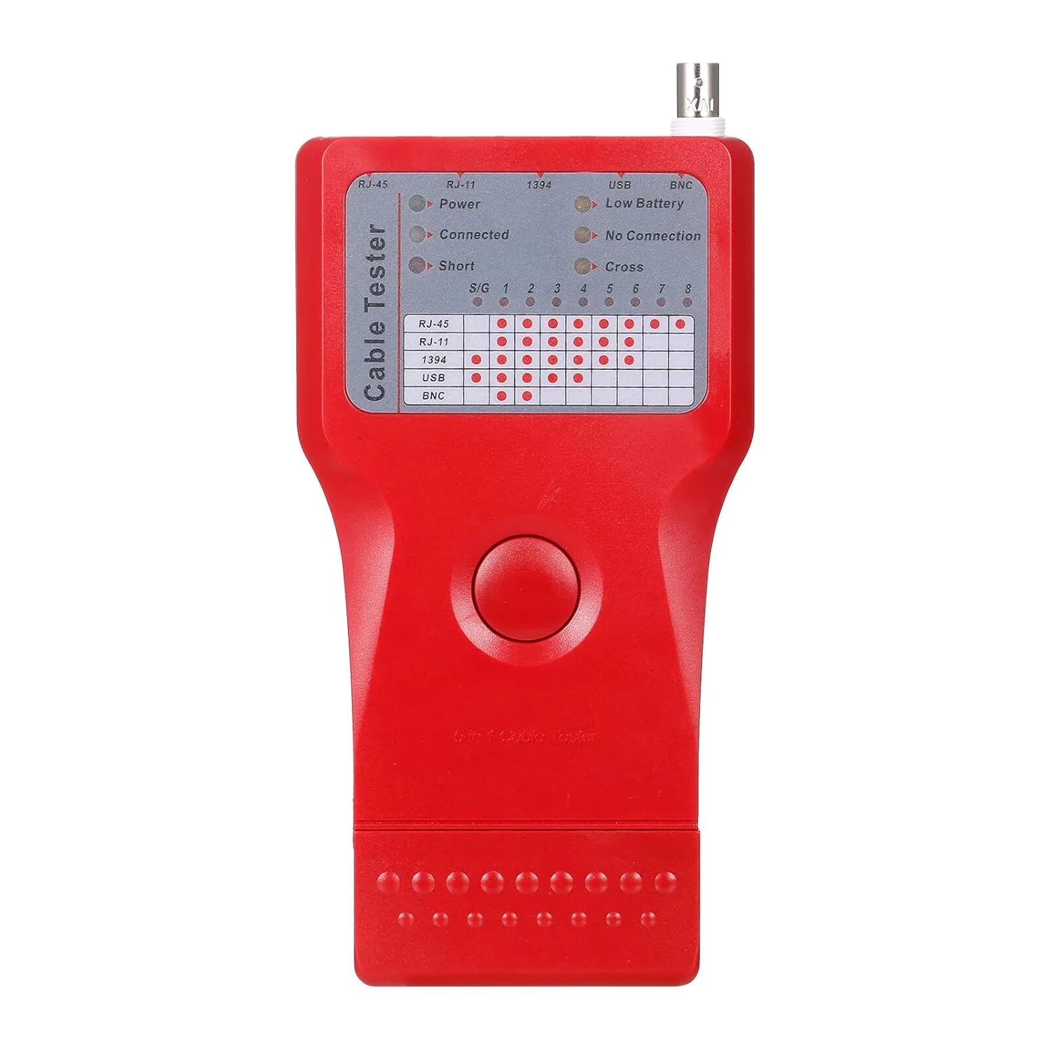 تستر کابل شبکه چند منظوره 5 در 1 Fawoonu RJ45 RJ11 UTP STP BNC تستر کابل 1394 تستر خط با واحد از راه دور