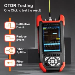 تستر فیبر نوری OTDR مدل Fawoonu NF-981، رفلکتومتر فیبر نوری 24/22dB، تستر فیبر نوری، ابزار یافتن نقطه شکست و کابل فیبر نوری