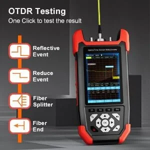 تستر فیبر نوری OTDR مدل Fawoonu NF-981، رفلکتومتر فیبر نوری 24/22dB، تستر فیبر نوری، ابزار یافتن نقطه شکست و کابل فیبر نوری