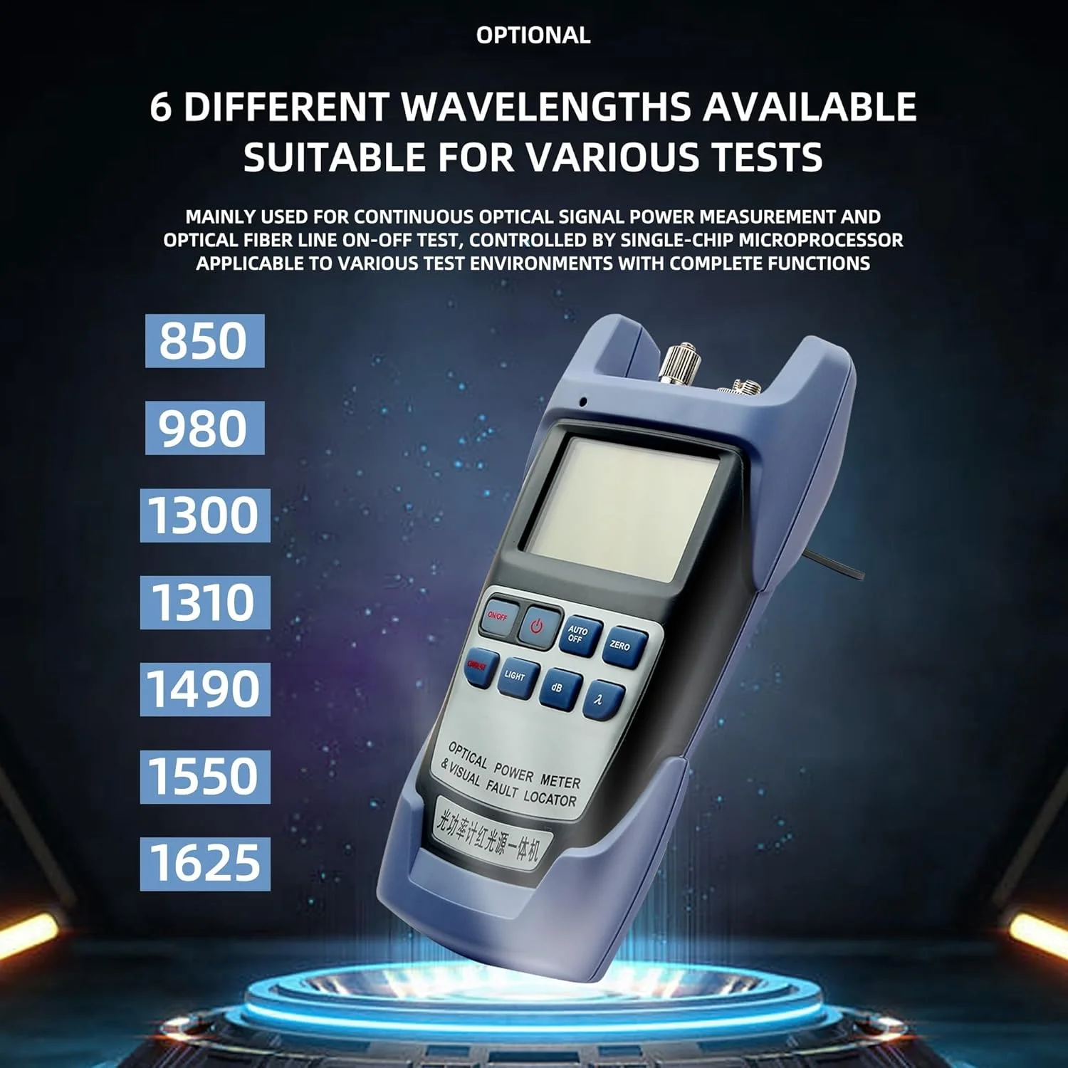 دستگاه تست فیبر نوری FTTH همه کاره -70 تا +10dBm و ردیاب بصری عیب کابل نوری 10mw 10km