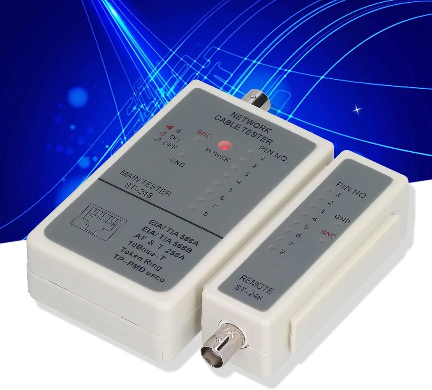 تستر کابل Folany، بدنه ABS حساس برای کابل های RJ45 RJ12 RJ11