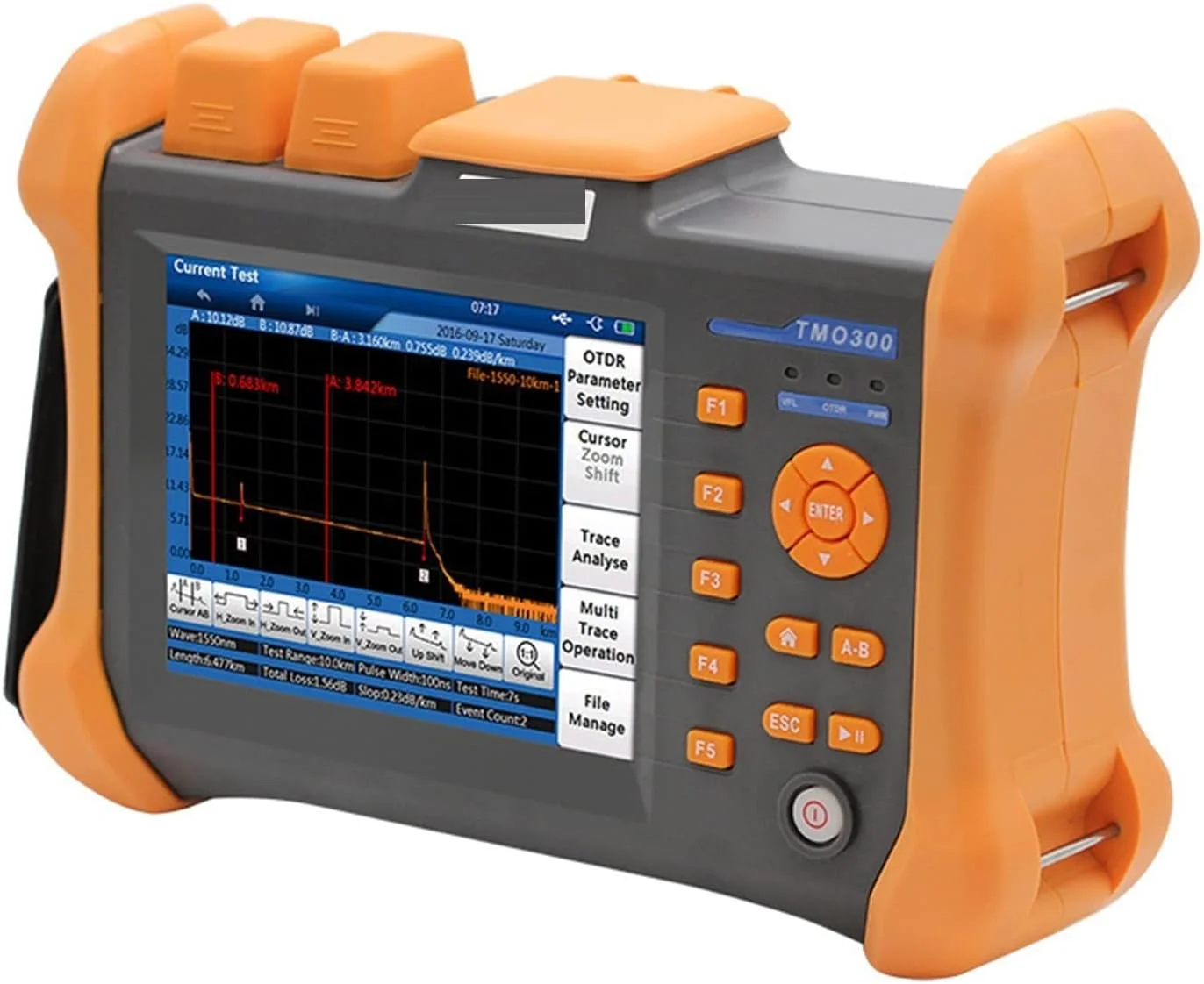 تستر فیبر نوری چند منظوره FURLOU، تشخیص نقطه شکست کابل فیبر نوری، طول، تشخیص افت، رفلکتومتر حوزه زمان نوری مناسب برای کار طولانی مدت در میدان
