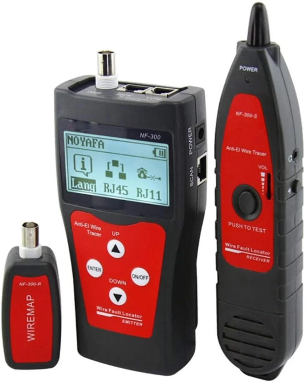 تستر حرفه ای کابل شبکه FURLOU NF-300، ردیاب سیم، ضد تداخل، ردیابی تن و تست طول کابل RJ45